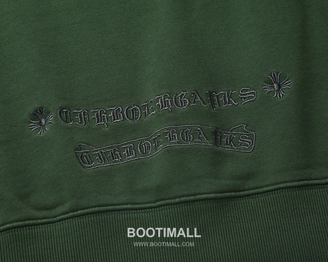 Chrome Hearts 2025 F/W Cotton Loop Terry Hoodie with Patch Embroidered Logo 크롬하츠 2025FW 코튼 블랙 후드 패치 자수 9