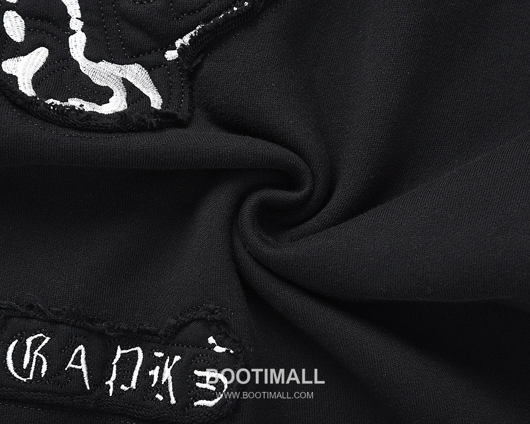 Chrome Hearts 2025 F/W Cotton Loop Terry Hoodie with Patch Embroidered Logo 크롬하츠 2025FW 코튼 블랙 후드 패치 자수 6