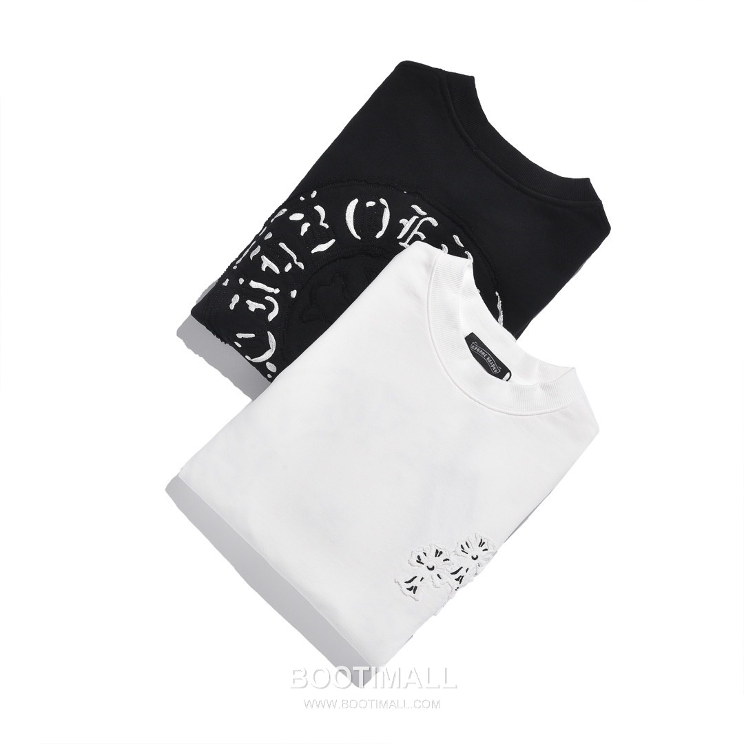 Chrome Hearts 2025 F/W Cotton Loop Terry Hoodie with Patch Embroidered Logo 크롬하츠 2025FW 코튼 블랙 후드 패치 자수 8