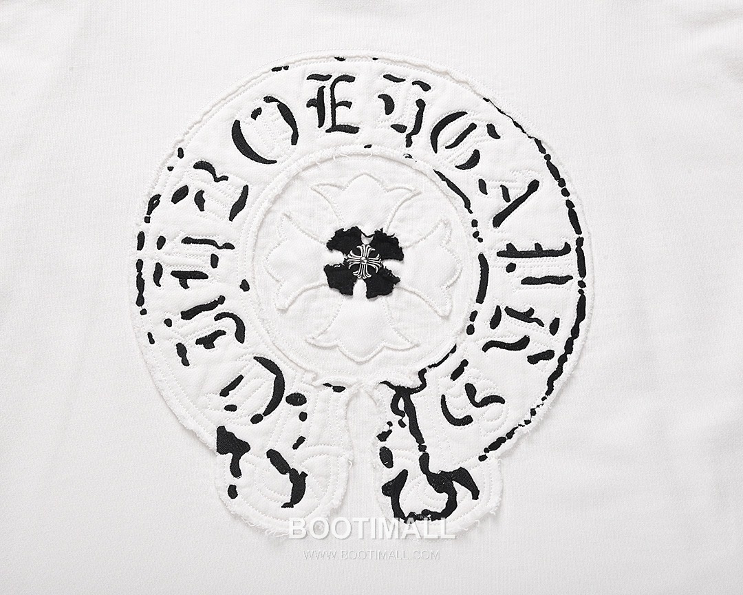 Chrome Hearts 2025 F/W Cotton Loop Terry Hoodie with Patch Embroidered Logo 크롬하츠 2025FW 코튼 블랙 후드 패치 자수 4
