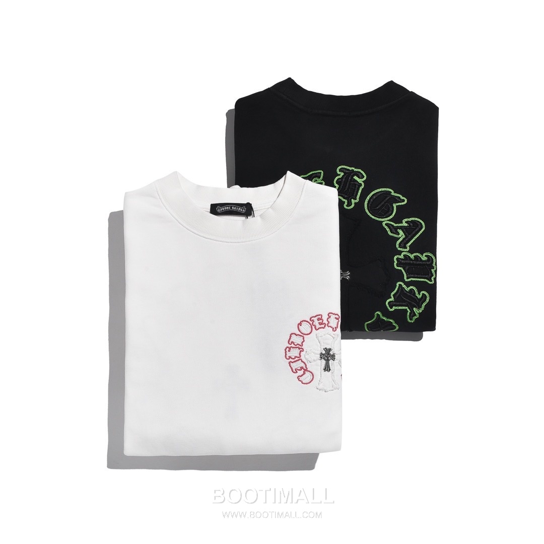 Chrome Hearts 2025 F/W Cotton Loop Terry Hoodie with Patch Embroidered Logo 크롬하츠 2025FW 코튼 블랙 후드 패치 자수 8