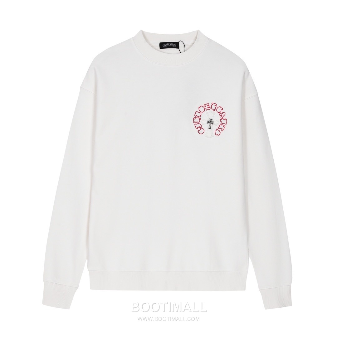 Chrome Hearts 2025 F/W Cotton Loop Terry Hoodie with Patch Embroidered Logo 크롬하츠 2025FW 코튼 블랙 후드 패치 자수 2