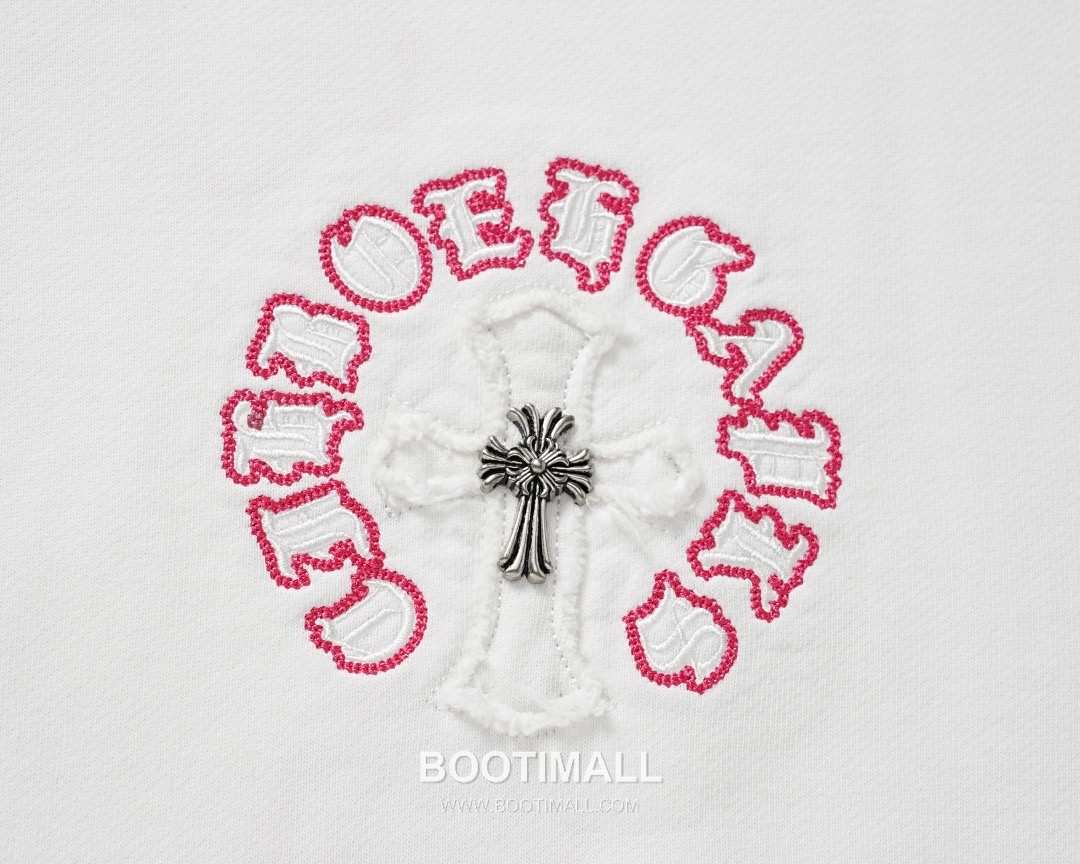 Chrome Hearts 2025 F/W Cotton Loop Terry Hoodie with Patch Embroidered Logo 크롬하츠 2025FW 코튼 블랙 후드 패치 자수 3