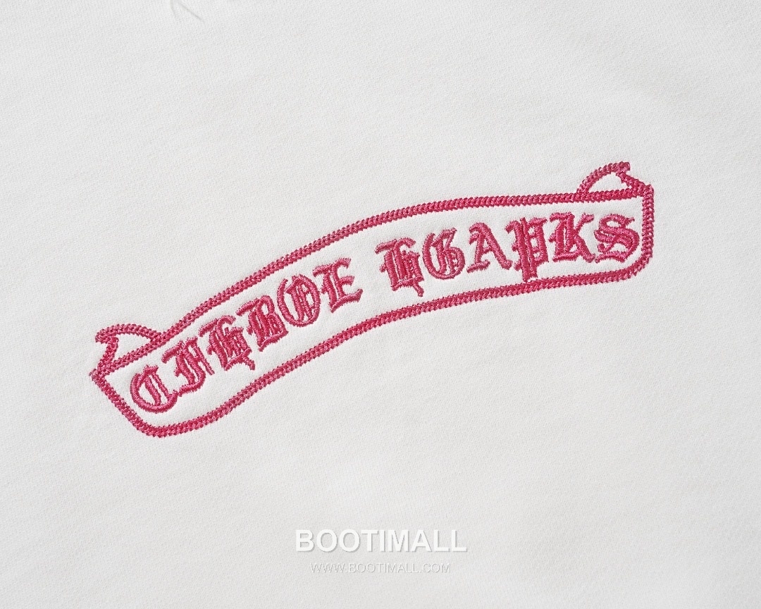 Chrome Hearts 2025 F/W Cotton Loop Terry Hoodie with Patch Embroidered Logo 크롬하츠 2025FW 코튼 블랙 후드 패치 자수 4