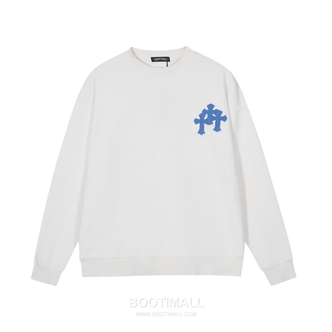 Chrome Hearts 2025 F/W Cotton Loop Terry Hoodie with Patch Embroidered Logo 크롬하츠 2025FW 코튼 블랙 후드 패치 자수 1