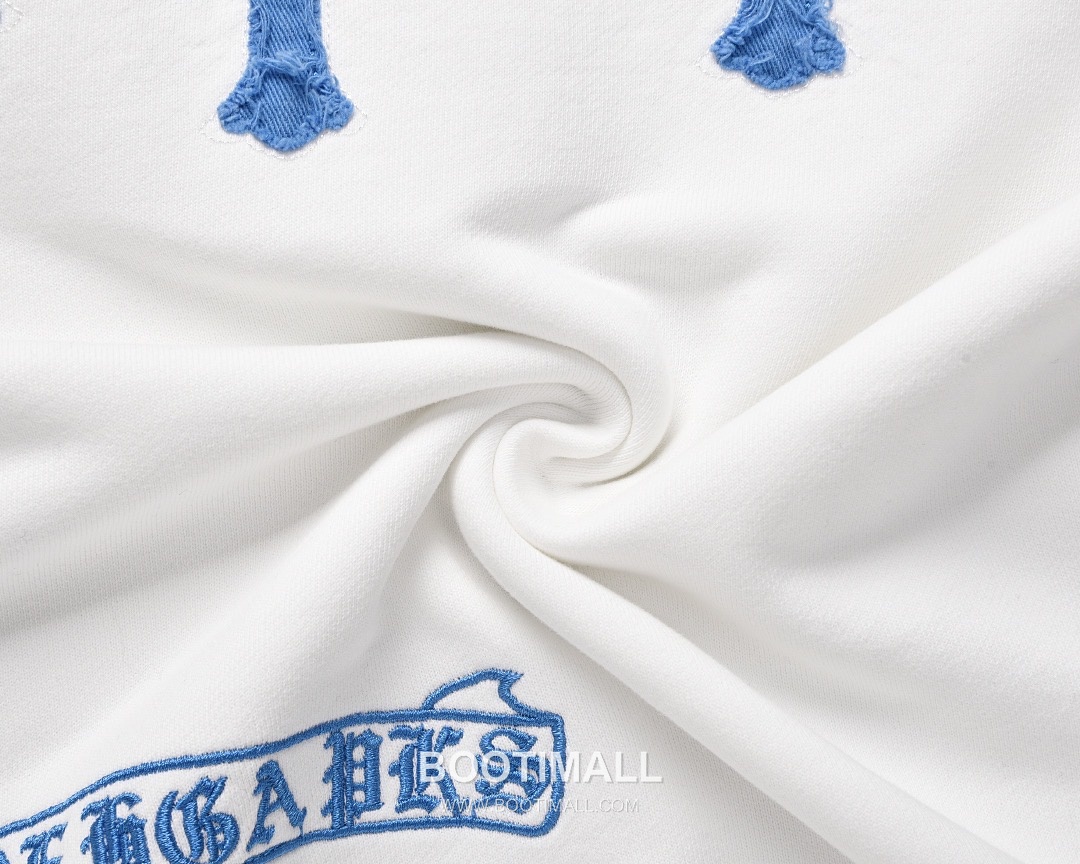 Chrome Hearts 2025 F/W Cotton Loop Terry Hoodie with Patch Embroidered Logo 크롬하츠 2025FW 코튼 블랙 후드 패치 자수 3