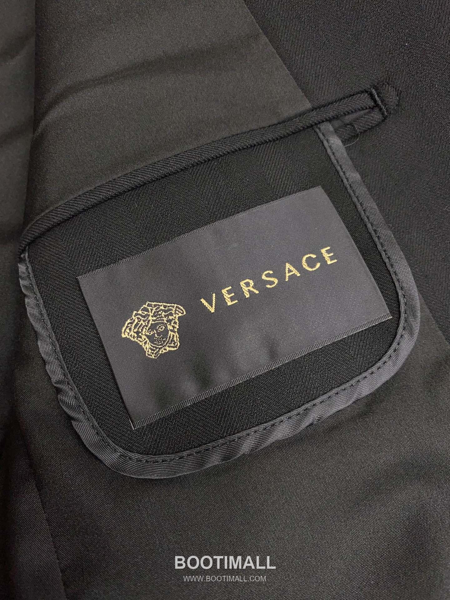 Versace 2025 F/W Wool Blend Suit Set Jacket Pants with Tailored Fit 베르사체 2025FW 울 블렌드 블랙 재킷 팬츠 수트세트 8