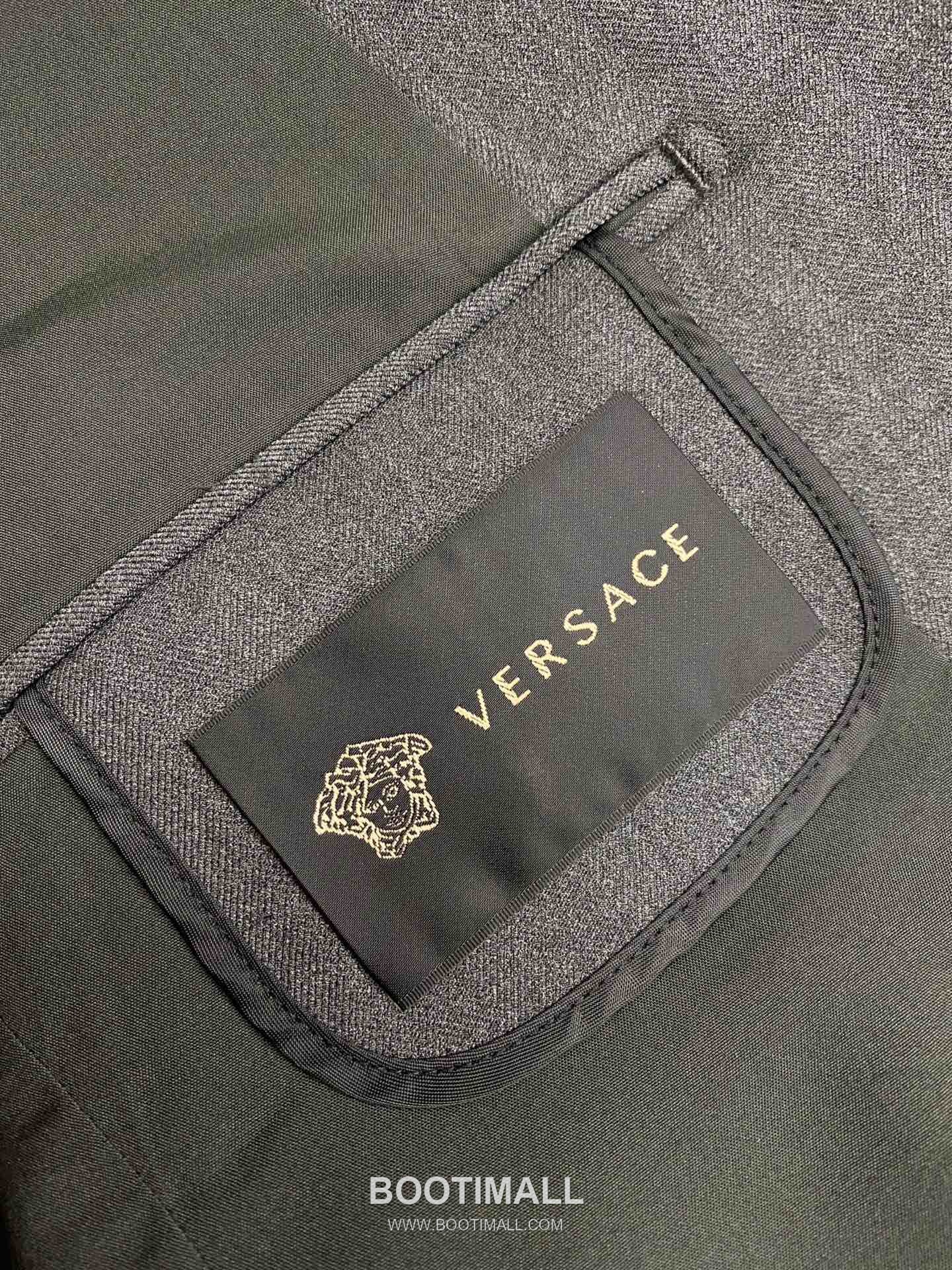 Versace 2025 F/W Wool Blend Suit Set Jacket Pants with Tailored Fit 베르사체 2025FW 울 블렌드 블랙 재킷 팬츠 수트세트 8