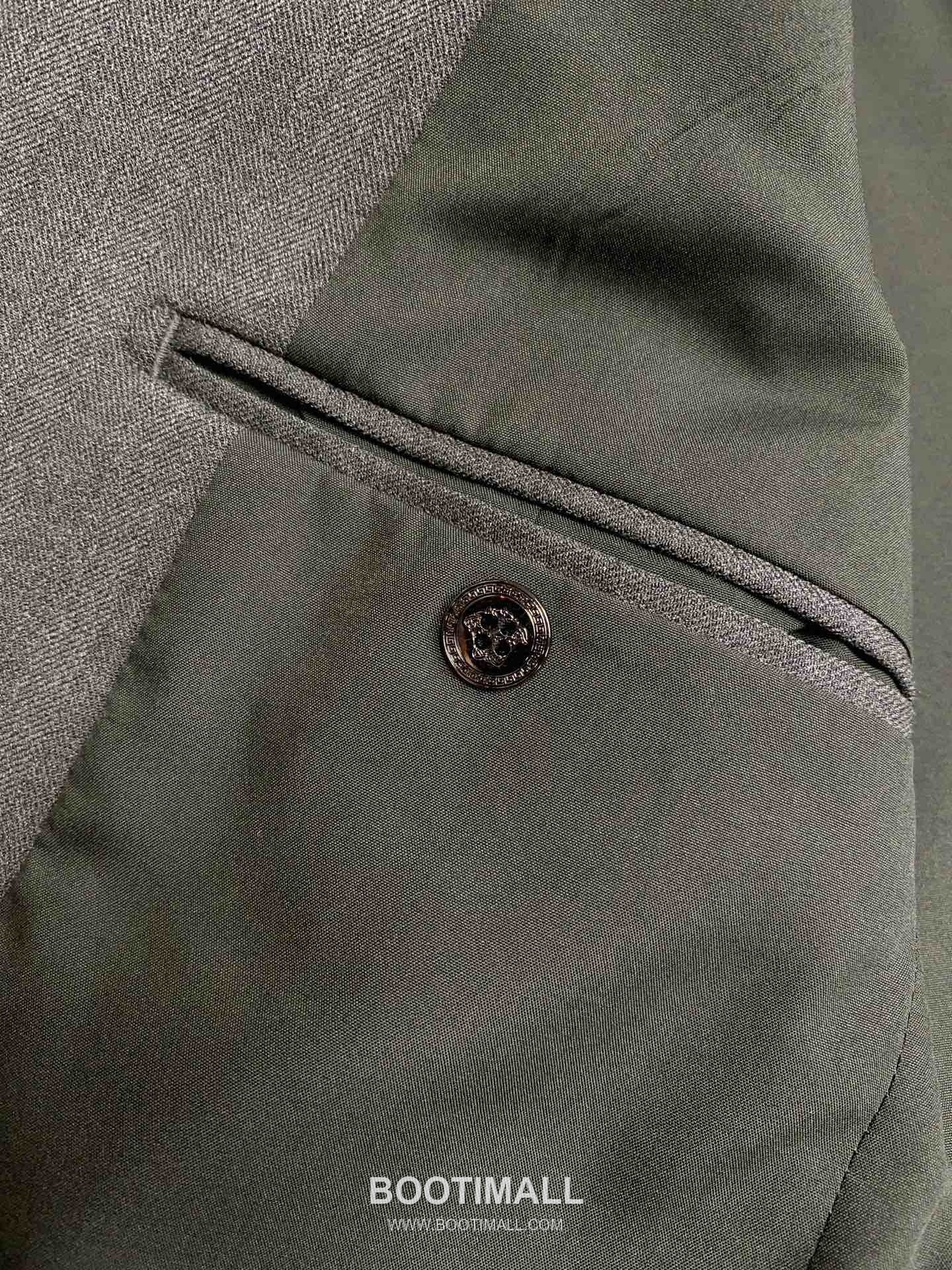 Versace 2025 F/W Wool Blend Suit Set Jacket Pants with Tailored Fit 베르사체 2025FW 울 블렌드 블랙 재킷 팬츠 수트세트 9