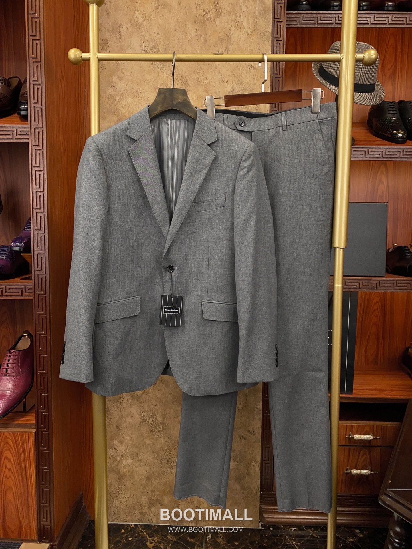 Zegna 2025 F/W Polyester Blend Suit Set Jacket Pants with Tailored Fit 제냐 2025FW 폴리에스터 블랙 재킷 팬츠 수트세트 10