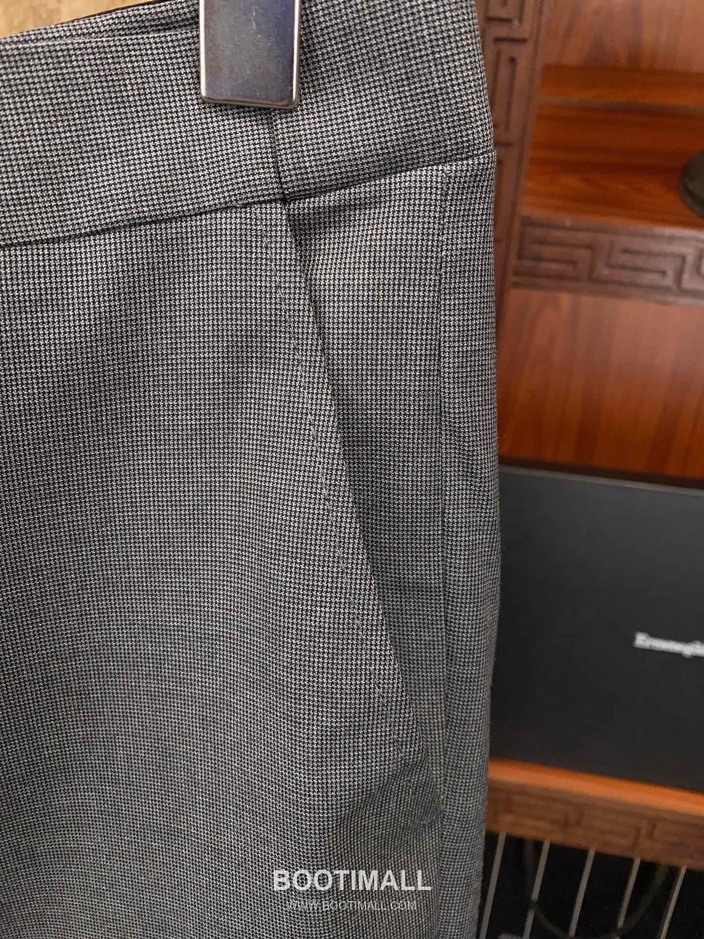 Zegna 2025 F/W Polyester Blend Suit Set Jacket Pants with Tailored Fit 제냐 2025FW 폴리에스터 블랙 재킷 팬츠 수트세트 15