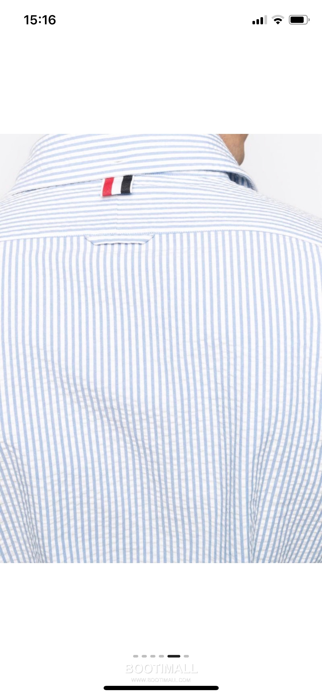 Thom Browne 2025 S/S Cotton Long Sleeve Shirt with Stripe Bubble Texture 톰브라운 2025SS 코튼 그레이 셔츠 스트라이프 버블 9