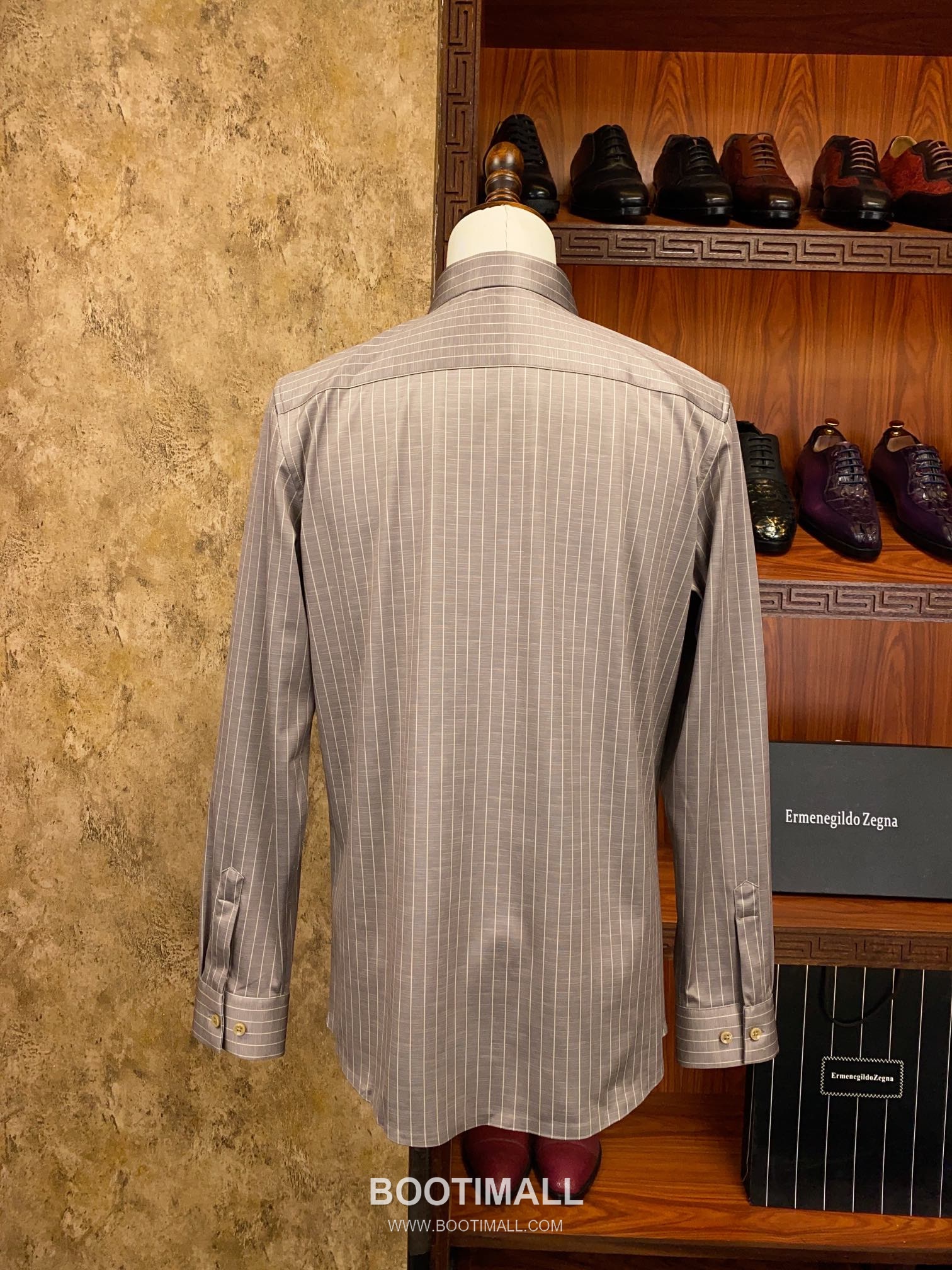 Zegna 2025 S/S Cotton Blend Long Sleeve Shirt with Anti Wrinkle Finish 제냐 2025SS 코튼 블루 셔츠 논아이론 7