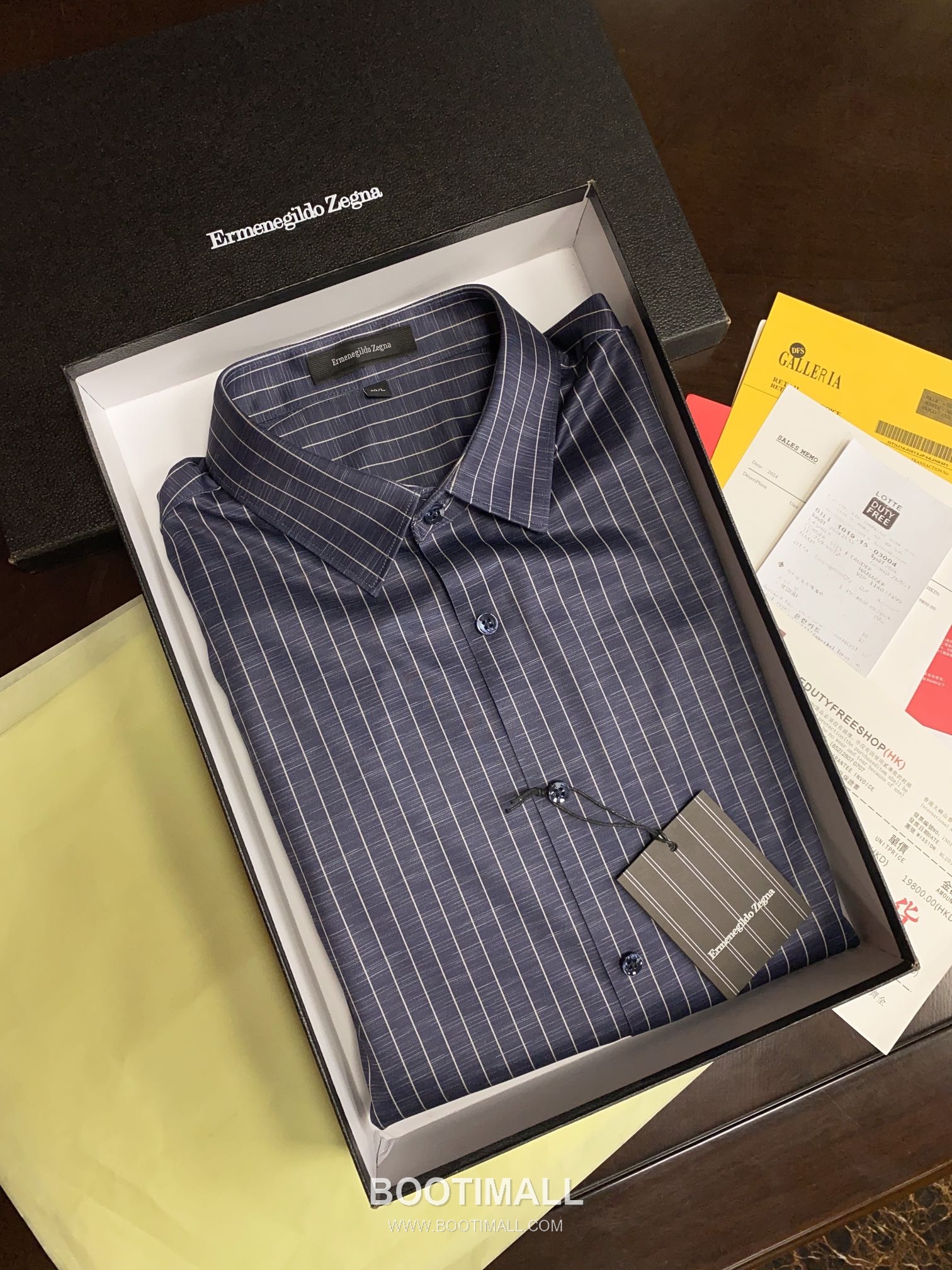 Zegna 2025 S/S Cotton Blend Long Sleeve Shirt with Anti Wrinkle Finish 제냐 2025SS 코튼 블루 셔츠 논아이론 9