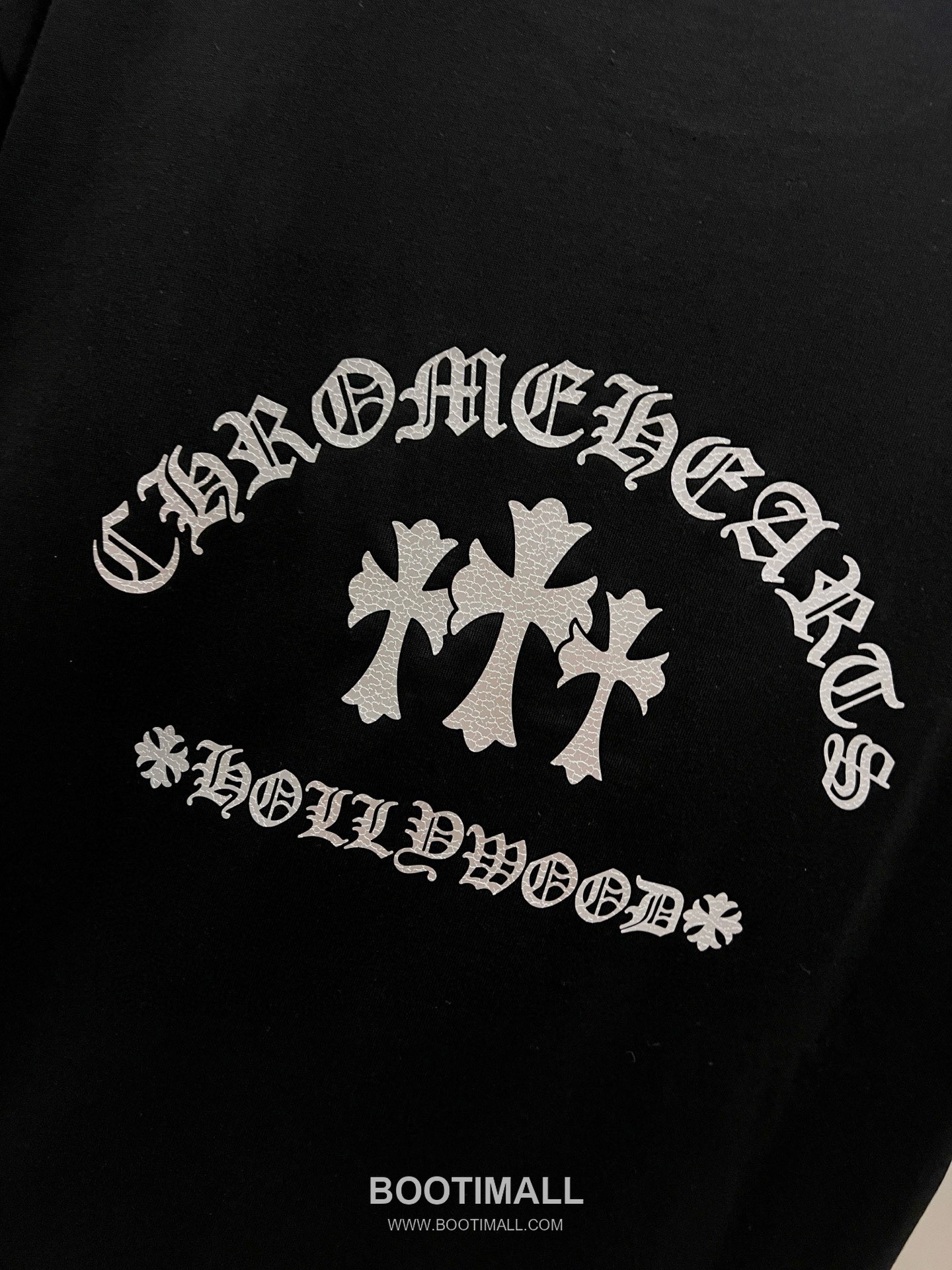 Chrome Hearts 2026 S/S Cotton Short Sleeve T-Shirt with Cross Patch Foam Print 크롬하츠 2026SS 코튼 블랙 티셔츠 십자가 패치 발포 프린트 7