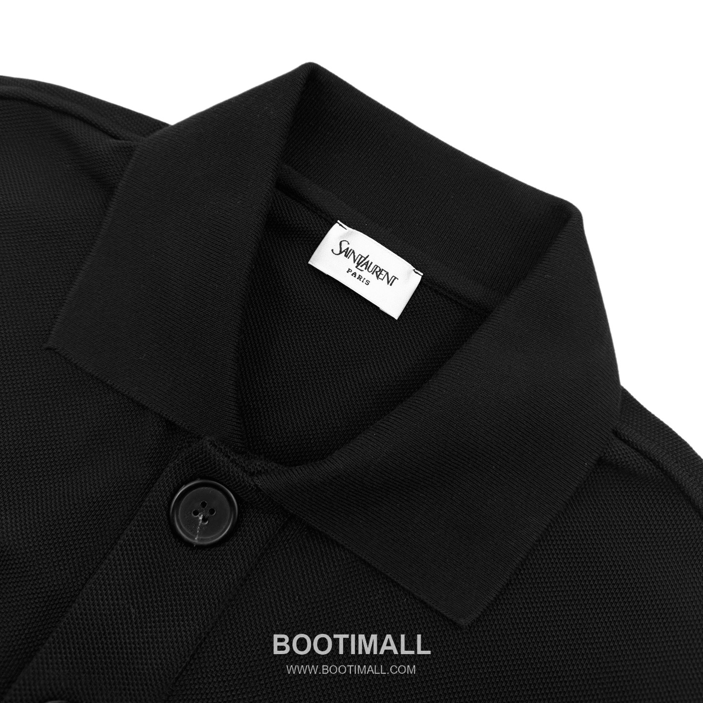 Saint Laurent 2025 S/S Cotton Polo Shirt with Pocket Embroidered Logo 생로랑 2025SS 코튼 블랙 폴로셔츠 포켓 자수 12