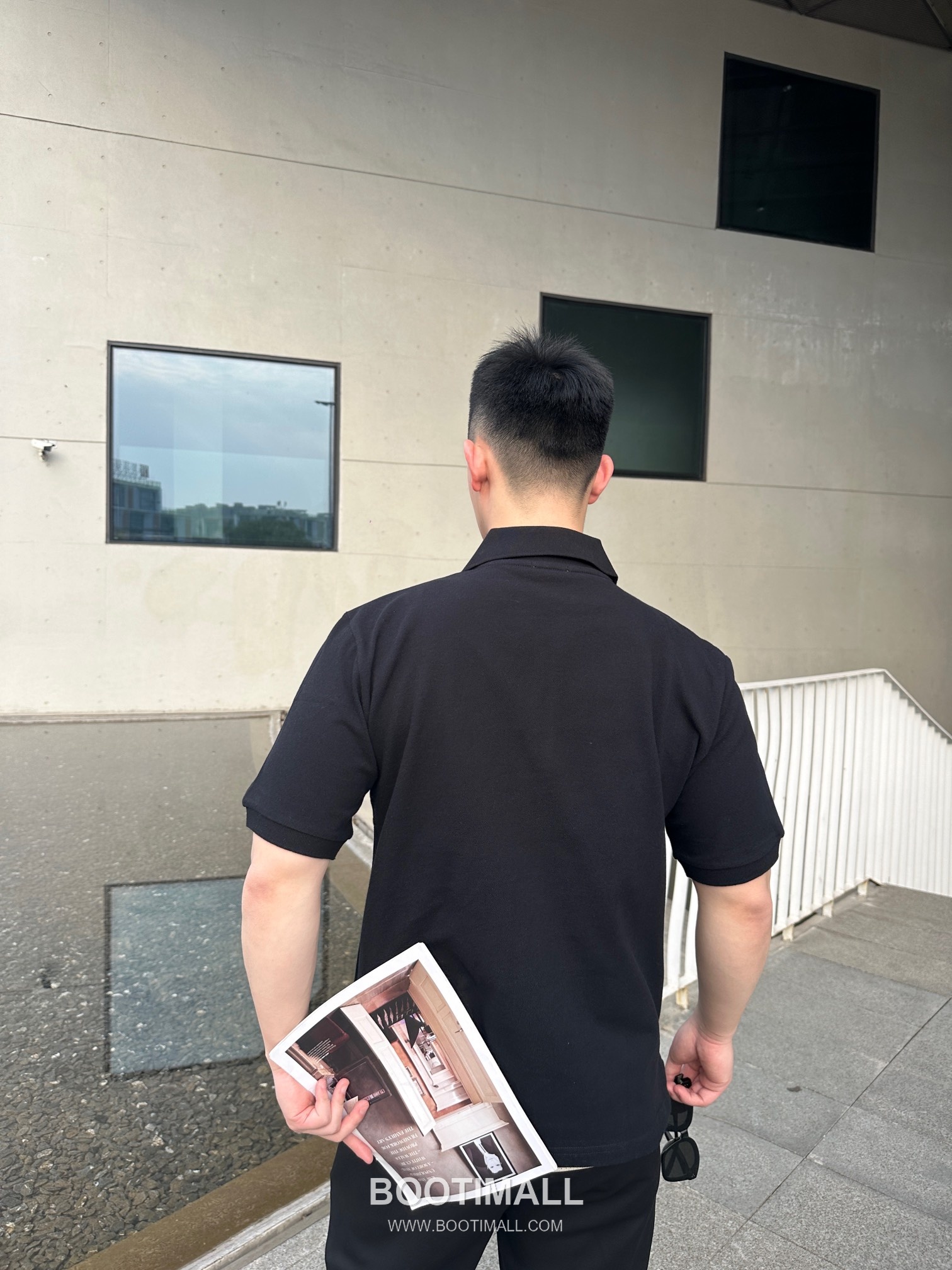 Saint Laurent 2025 S/S Cotton Polo Shirt with Embroidered Logo 생로랑 2025SS 코튼 블랙 폴로셔츠 자수 로고 4