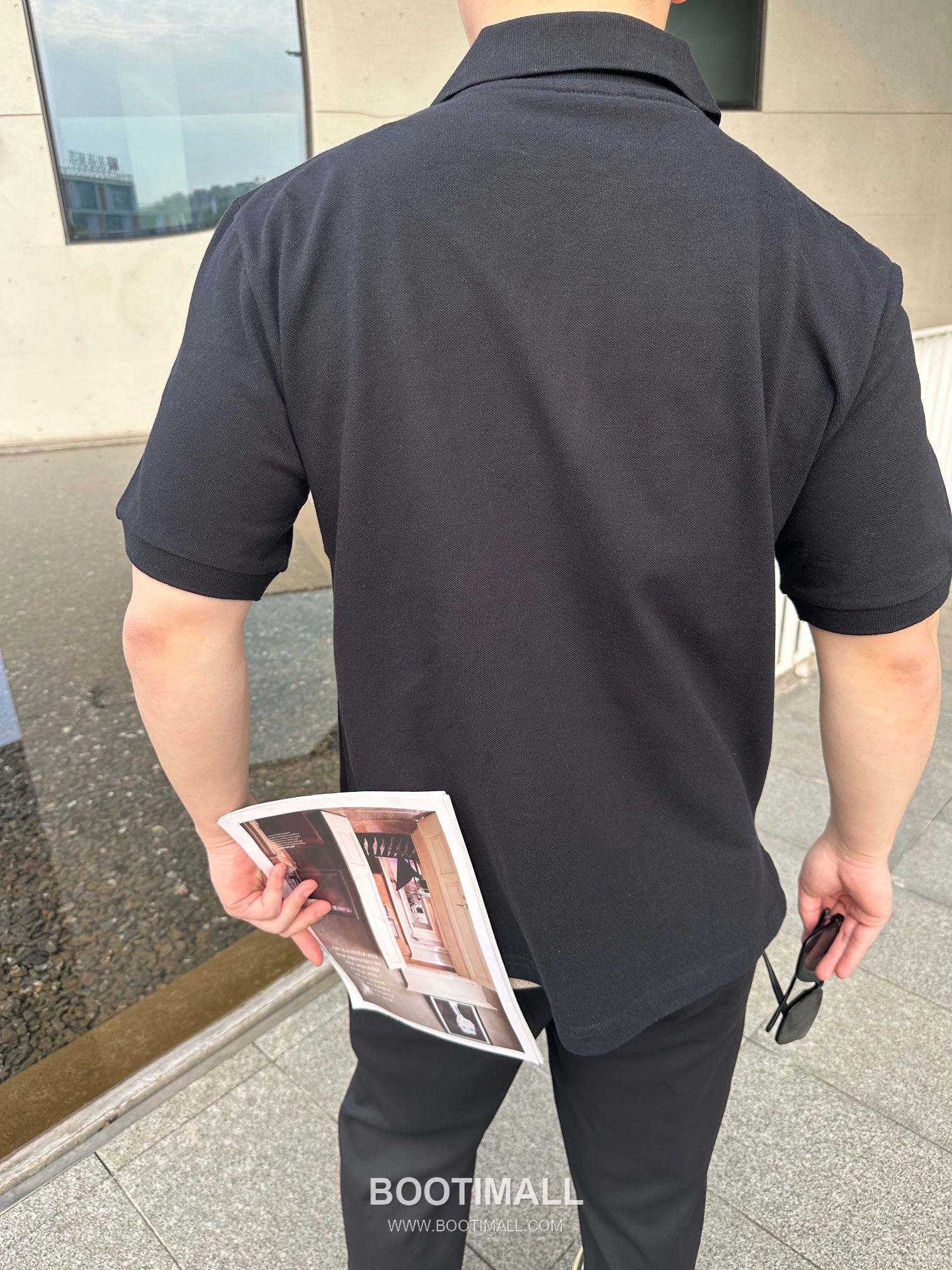 Saint Laurent 2025 S/S Cotton Polo Shirt with Embroidered Logo 생로랑 2025SS 코튼 블랙 폴로셔츠 자수 로고 6