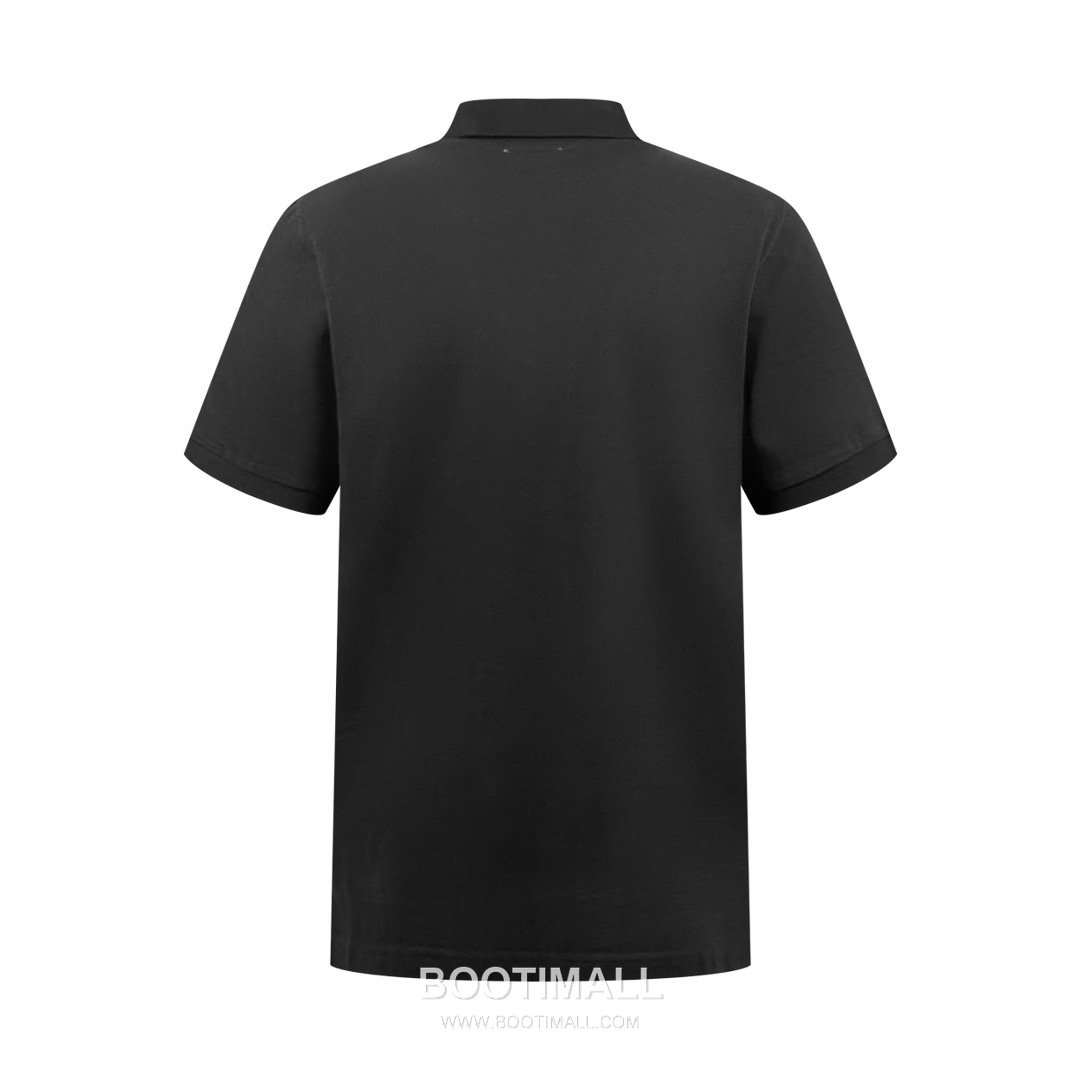 Saint Laurent 2025 S/S Cotton Polo Shirt with Embroidered Logo 생로랑 2025SS 코튼 블랙 폴로셔츠 자수 로고 11