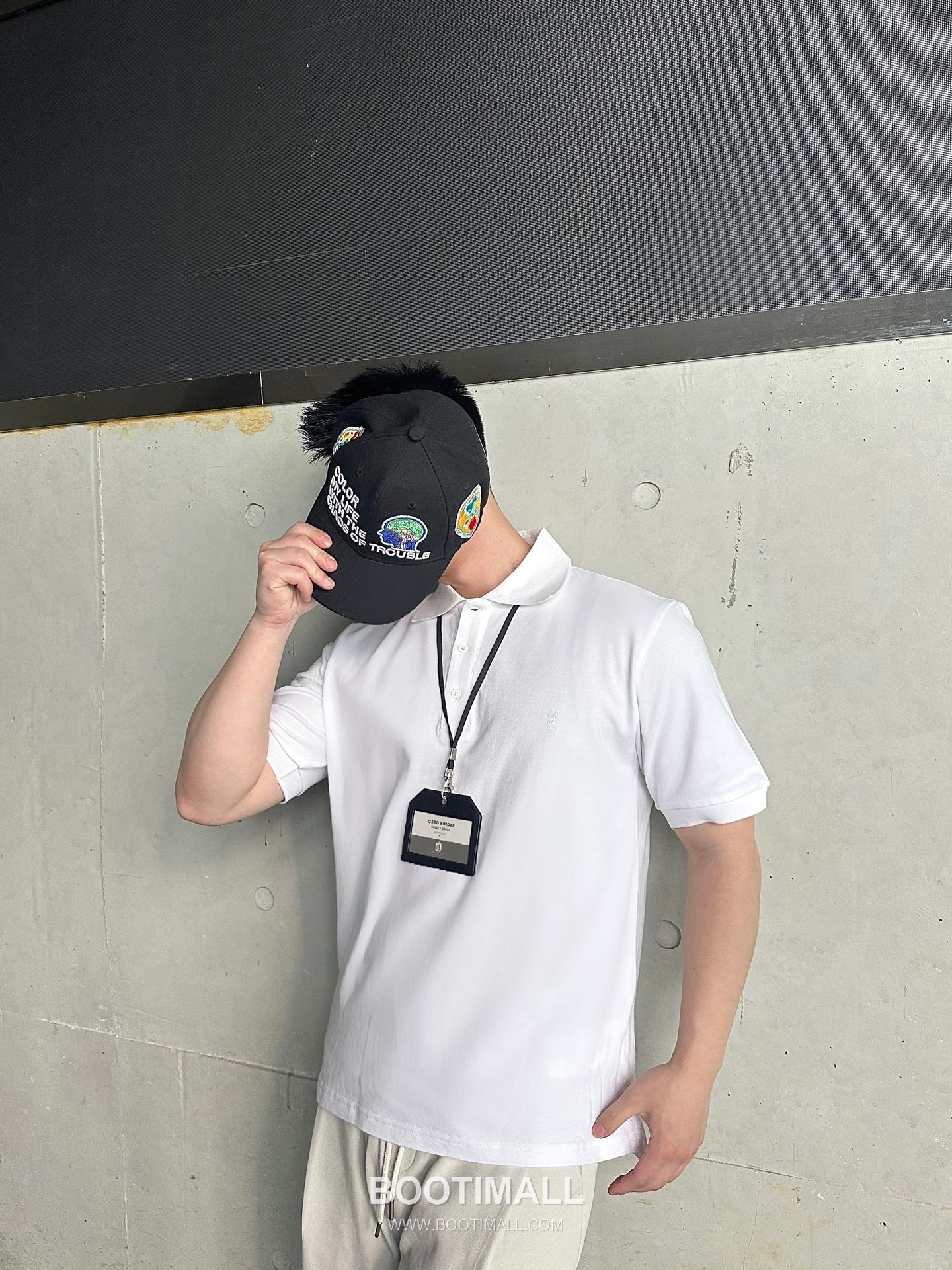 Saint Laurent 2025 S/S Cotton Polo Shirt with Embroidered Logo 생로랑 2025SS 코튼 블랙 폴로셔츠 자수 로고 5