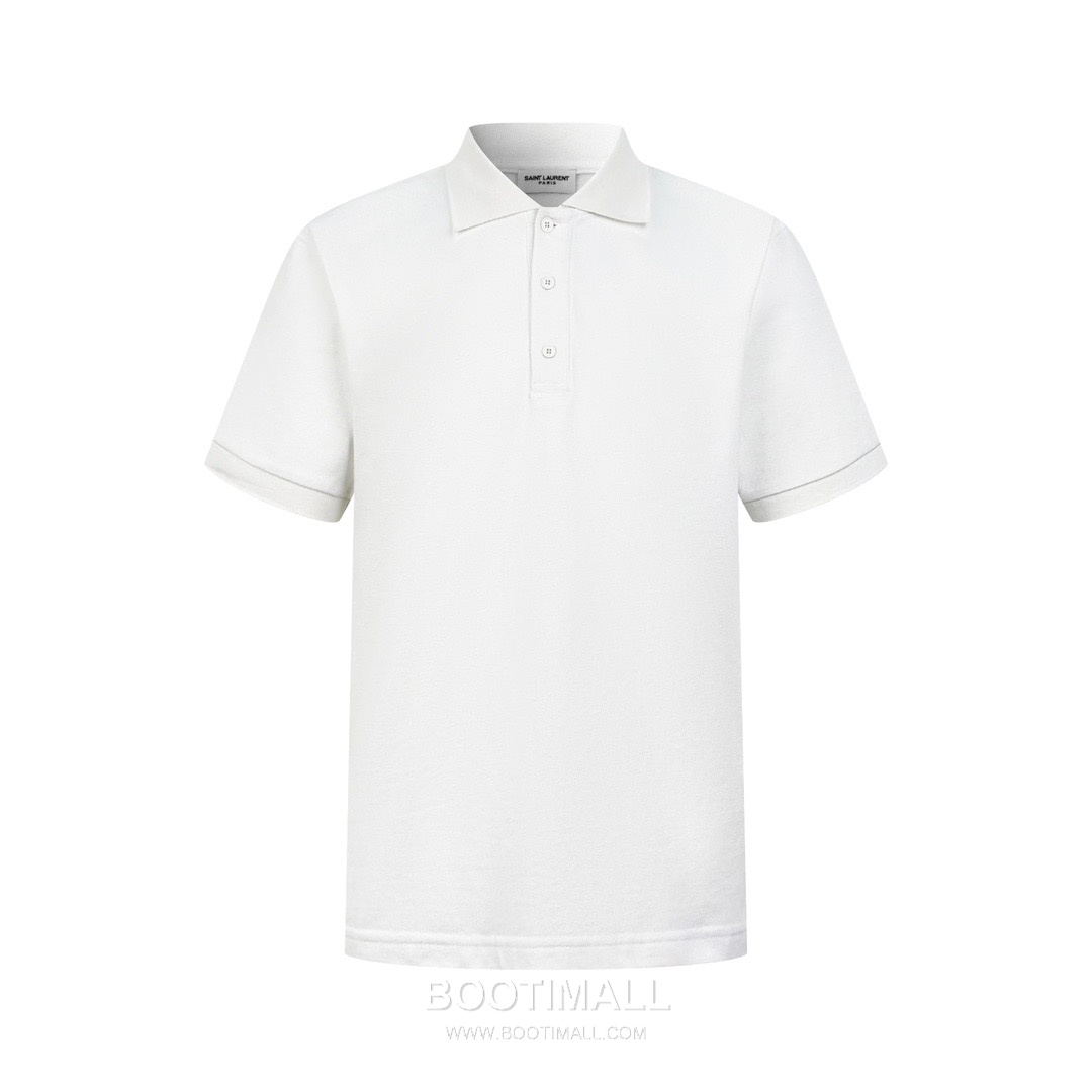 Saint Laurent 2025 S/S Cotton Polo Shirt with Embroidered Logo 생로랑 2025SS 코튼 블랙 폴로셔츠 자수 로고 10