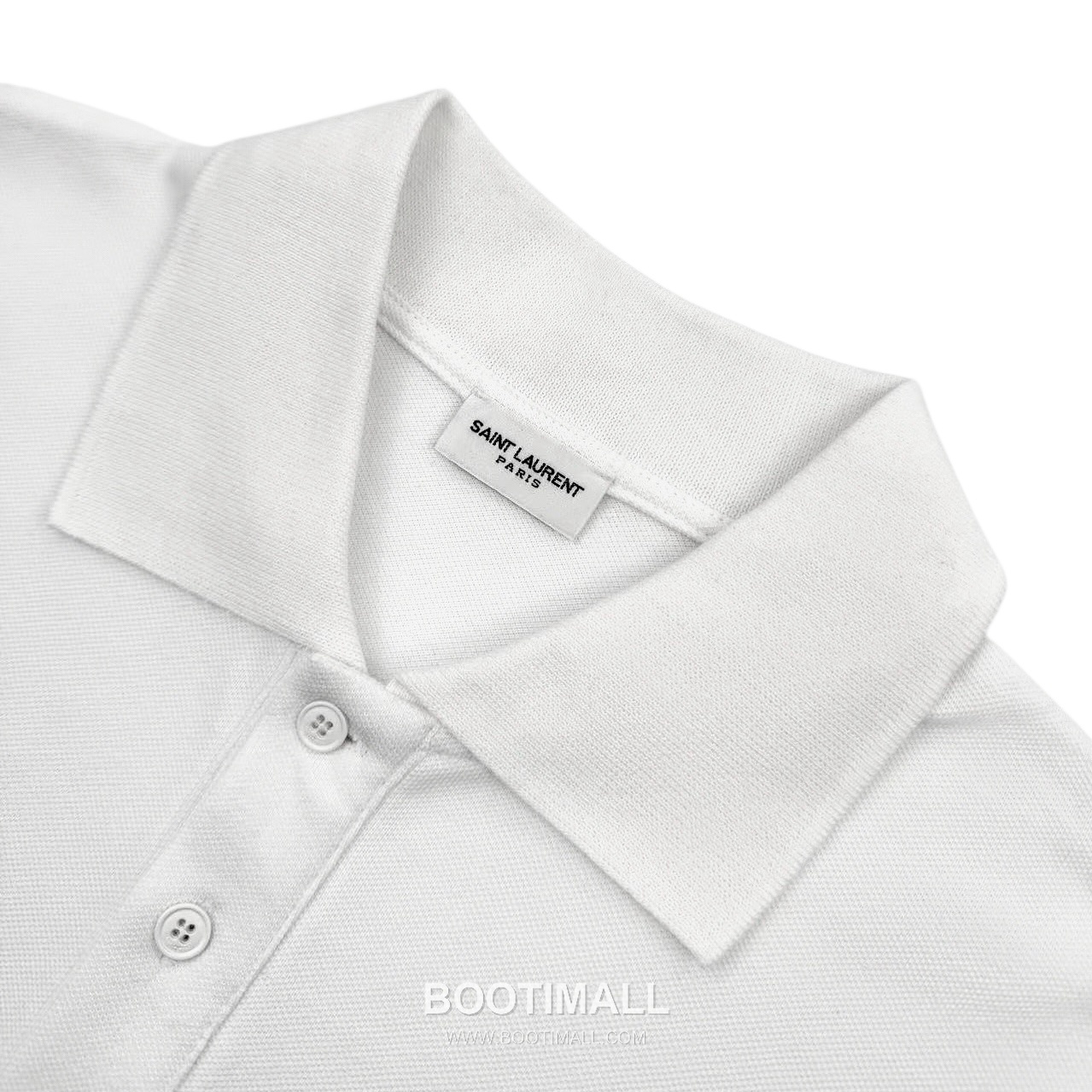 Saint Laurent 2025 S/S Cotton Polo Shirt with Embroidered Logo 생로랑 2025SS 코튼 블랙 폴로셔츠 자수 로고 12