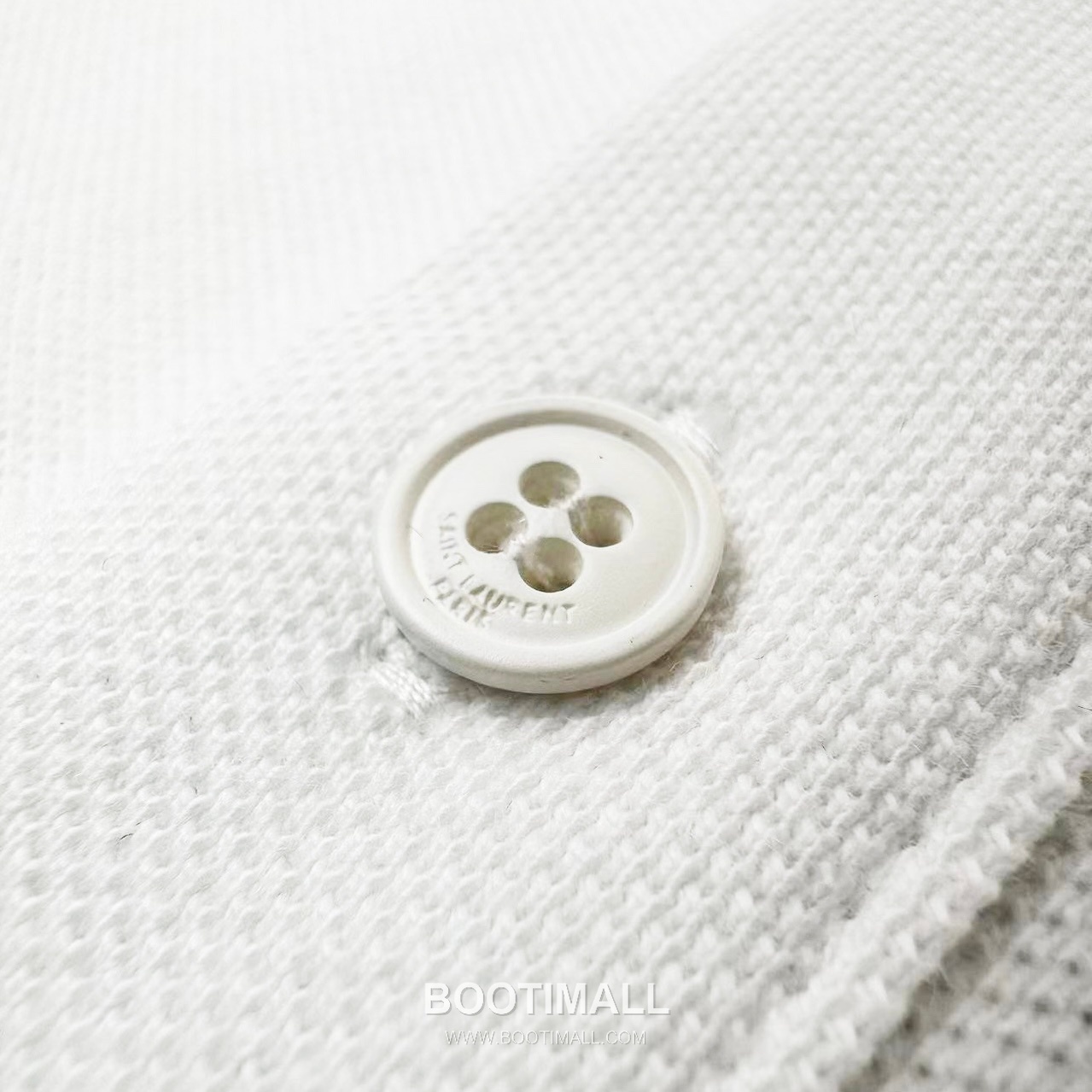 Saint Laurent 2025 S/S Cotton Polo Shirt with Embroidered Logo 생로랑 2025SS 코튼 블랙 폴로셔츠 자수 로고 16