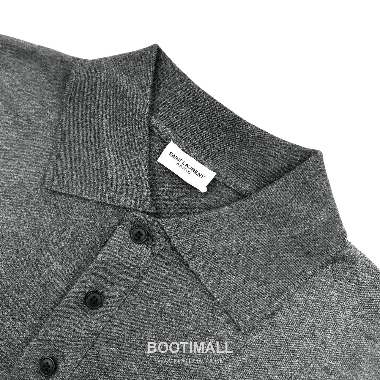 Saint Laurent 2025 S/S Cotton Polo Shirt with Embroidered Logo 생로랑 2025SS 코튼 블랙 폴로셔츠 자수 로고 11