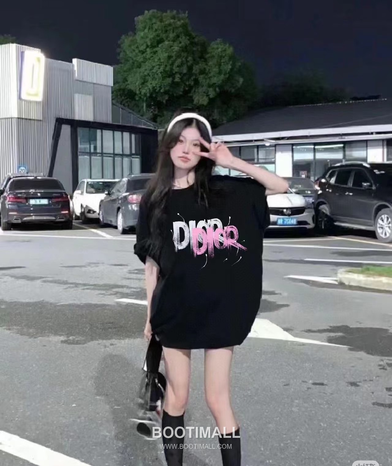 Dior 2025 S/S Cotton Short Sleeve T-Shirt with Logo Print 디올 2025SS 코튼 블랙 티셔츠 로고 프린트 3