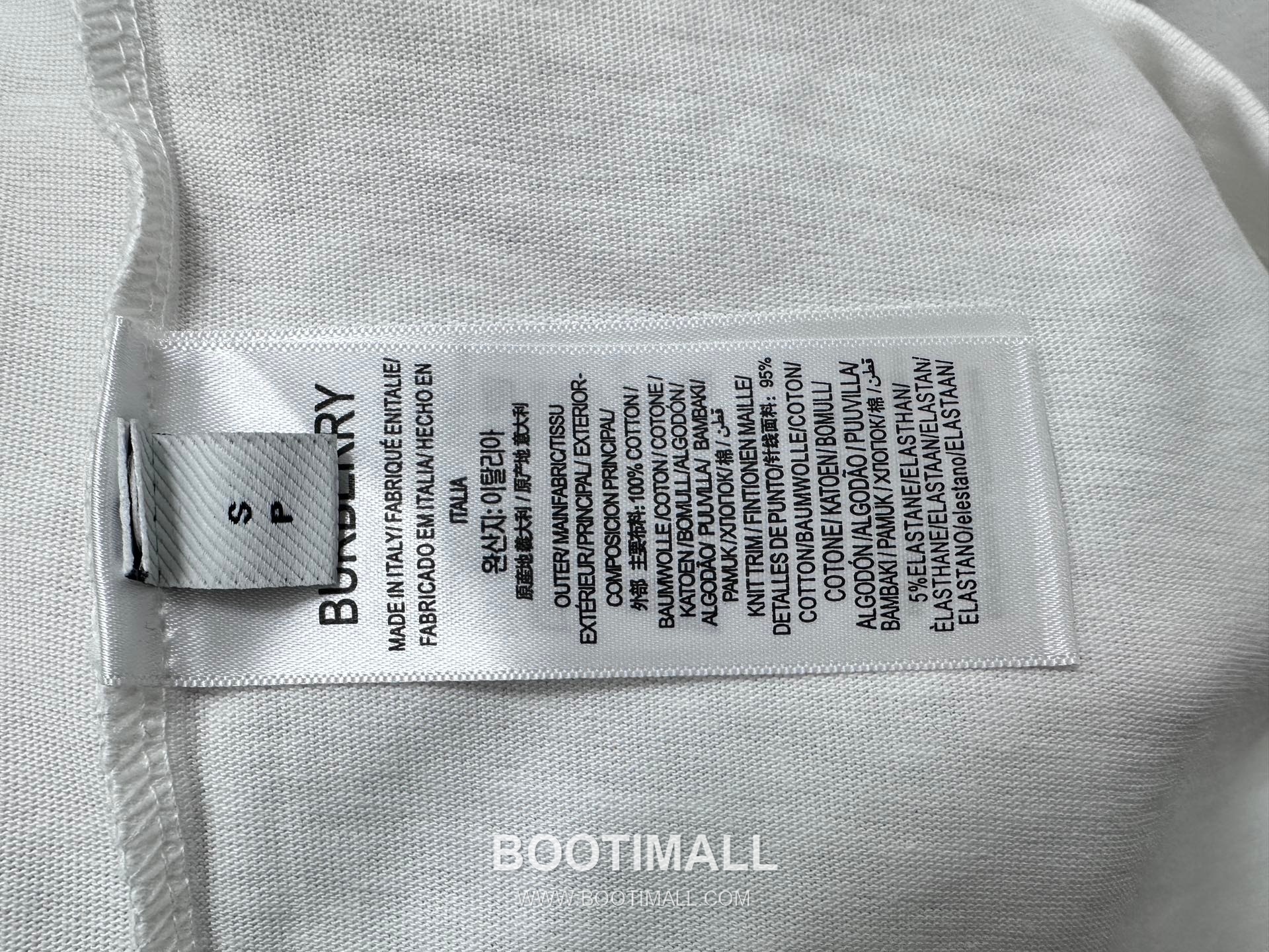 Burberry 2025 S/S Cotton Short Sleeve T-Shirt with Knight Logo Print 버버리 2025SS 코튼 블랙 티셔츠 기사 로고 프린트 12