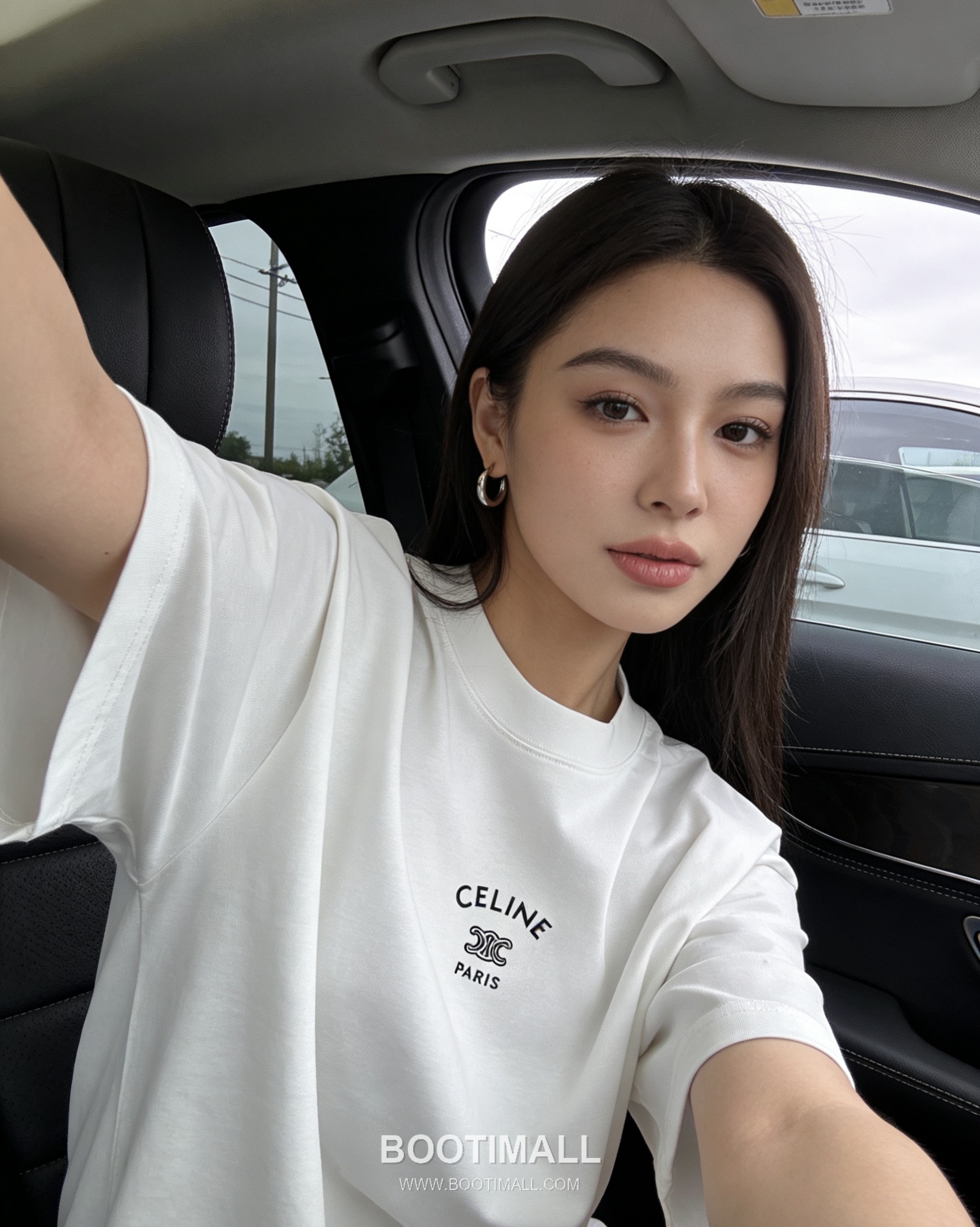 Celine 2025 S/S Cotton Short Sleeve T-Shirt with Logo Print 셀린느 2025SS 코튼 블랙 티셔츠 로고 프린트 2
