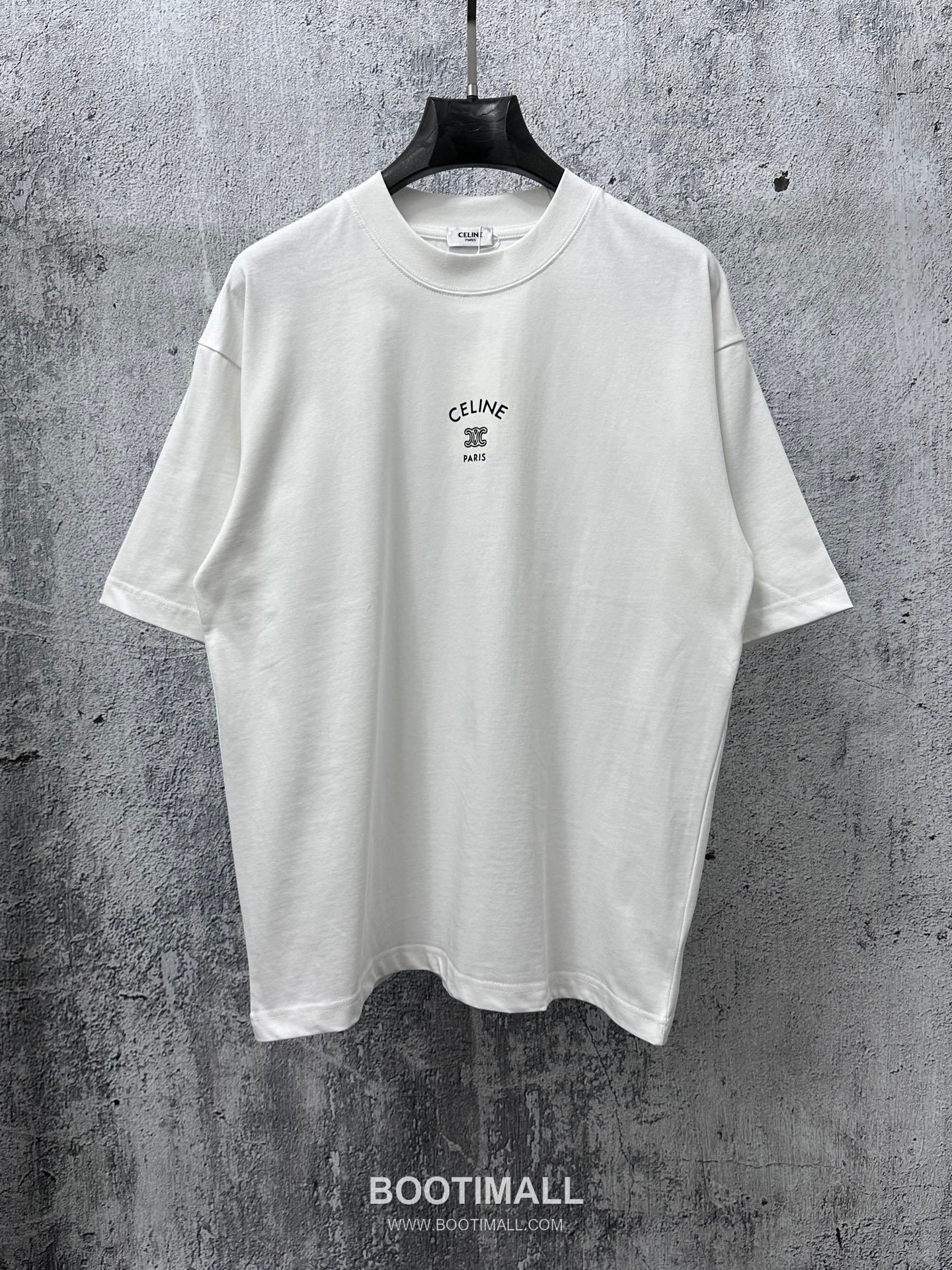 Celine 2025 S/S Cotton Short Sleeve T-Shirt with Logo Print 셀린느 2025SS 코튼 블랙 티셔츠 로고 프린트 4