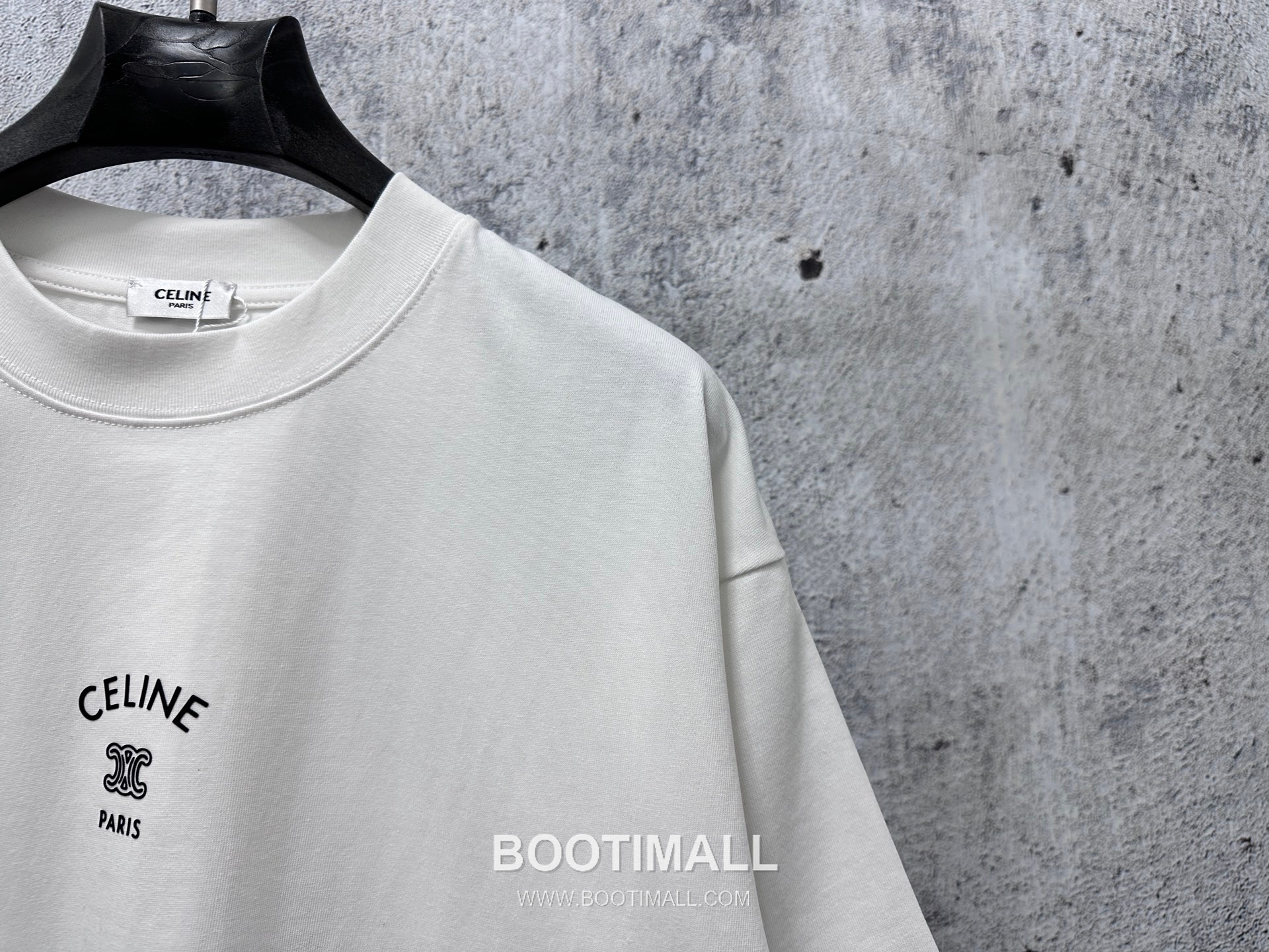 Celine 2025 S/S Cotton Short Sleeve T-Shirt with Logo Print 셀린느 2025SS 코튼 블랙 티셔츠 로고 프린트 5