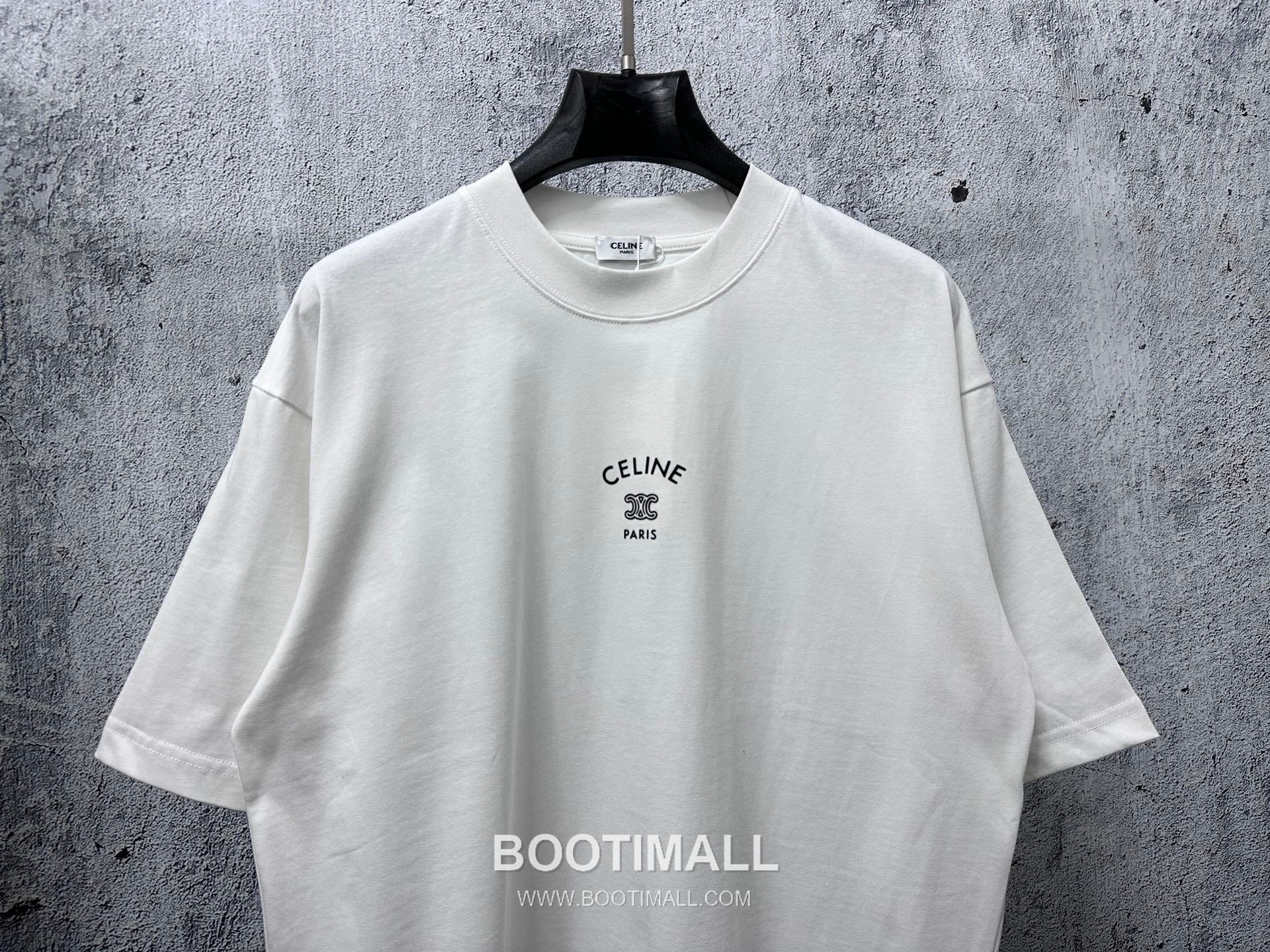 Celine 2025 S/S Cotton Short Sleeve T-Shirt with Logo Print 셀린느 2025SS 코튼 블랙 티셔츠 로고 프린트 7