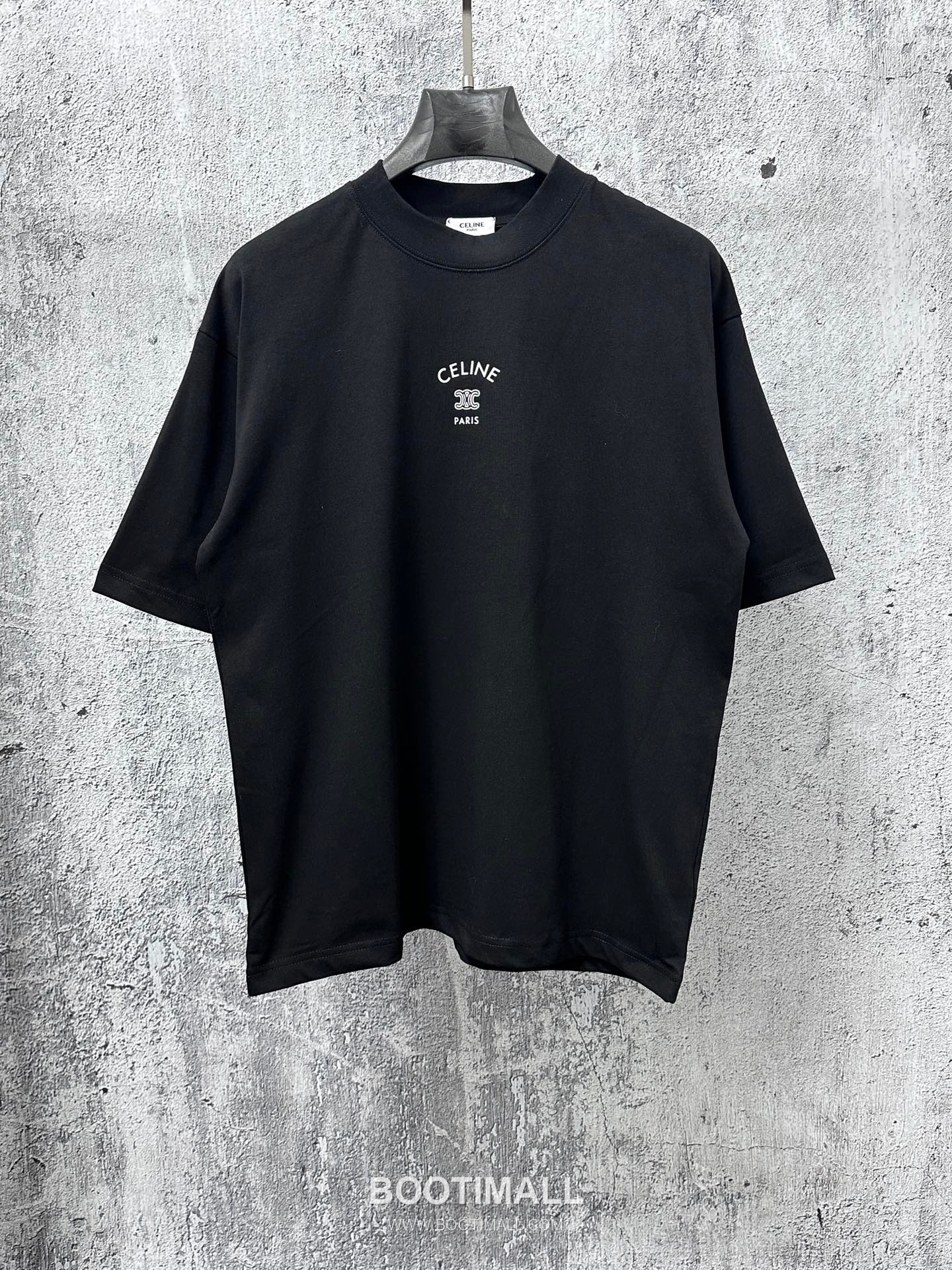 Celine 2025 S/S Cotton Short Sleeve T-Shirt with Logo Print 셀린느 2025SS 코튼 블랙 티셔츠 로고 프린트 1