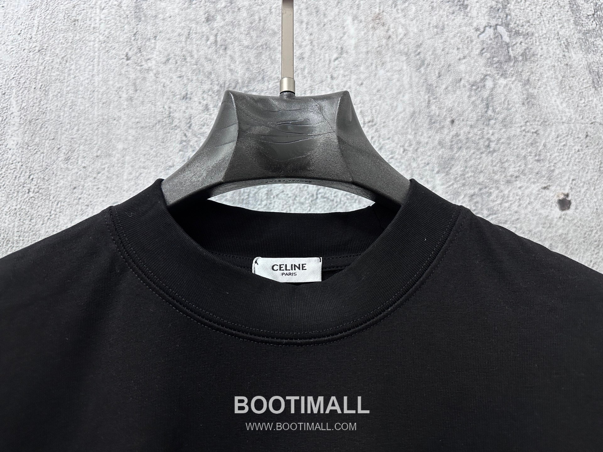 Celine 2025 S/S Cotton Short Sleeve T-Shirt with Logo Print 셀린느 2025SS 코튼 블랙 티셔츠 로고 프린트 3