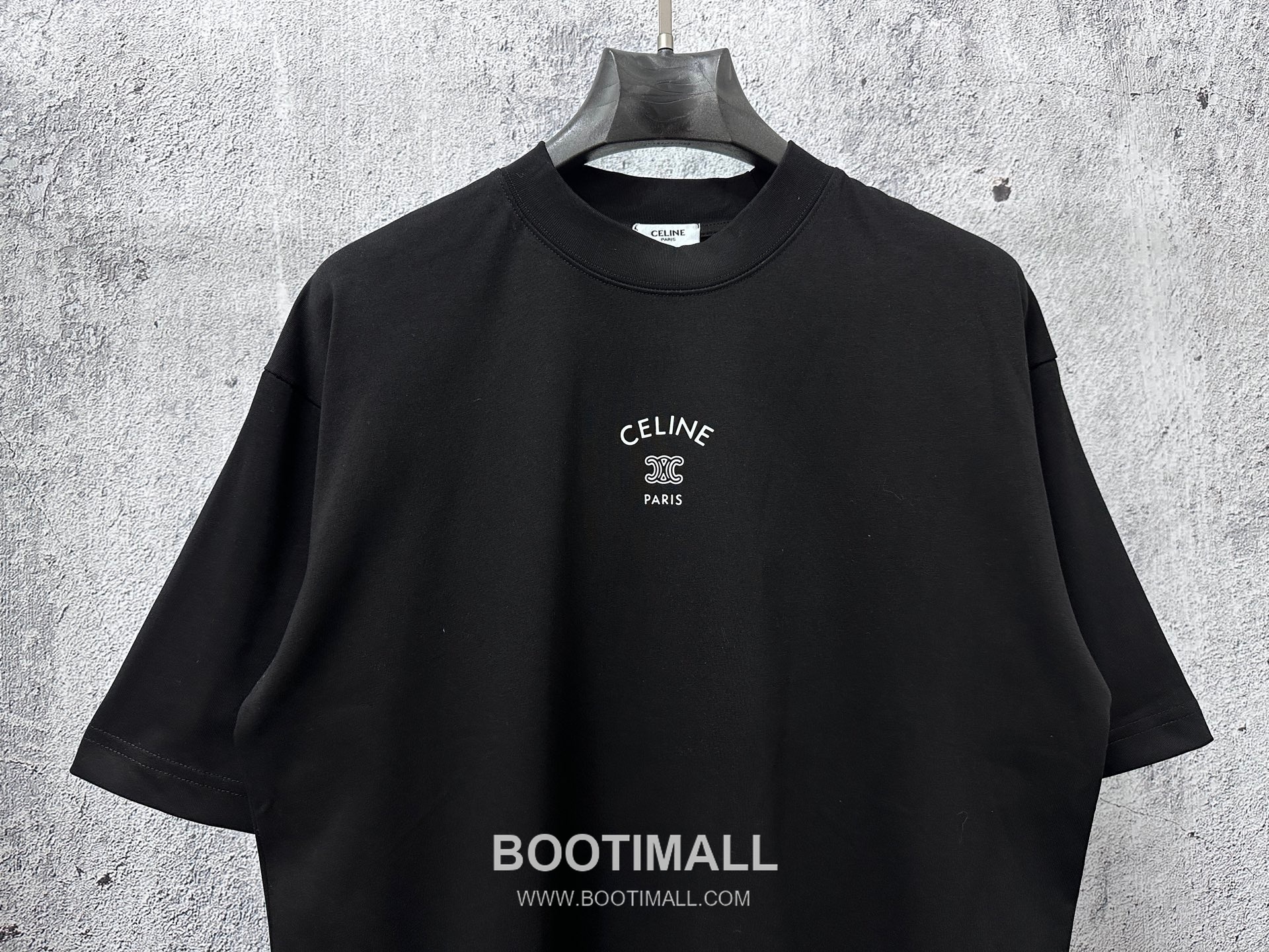 Celine 2025 S/S Cotton Short Sleeve T-Shirt with Logo Print 셀린느 2025SS 코튼 블랙 티셔츠 로고 프린트 4