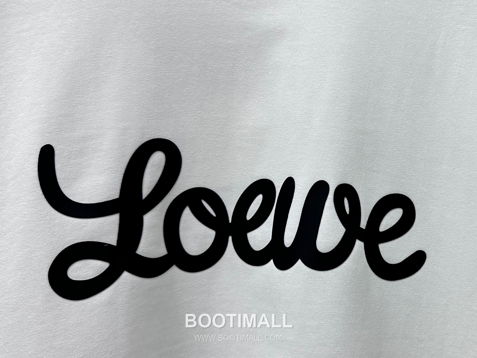 Loewe 2025 S/S Cotton Short Sleeve T-Shirt with Rubber Logo Print 로에베 2025SS 코튼 블랙 티셔츠 러버 로고 프린트 6