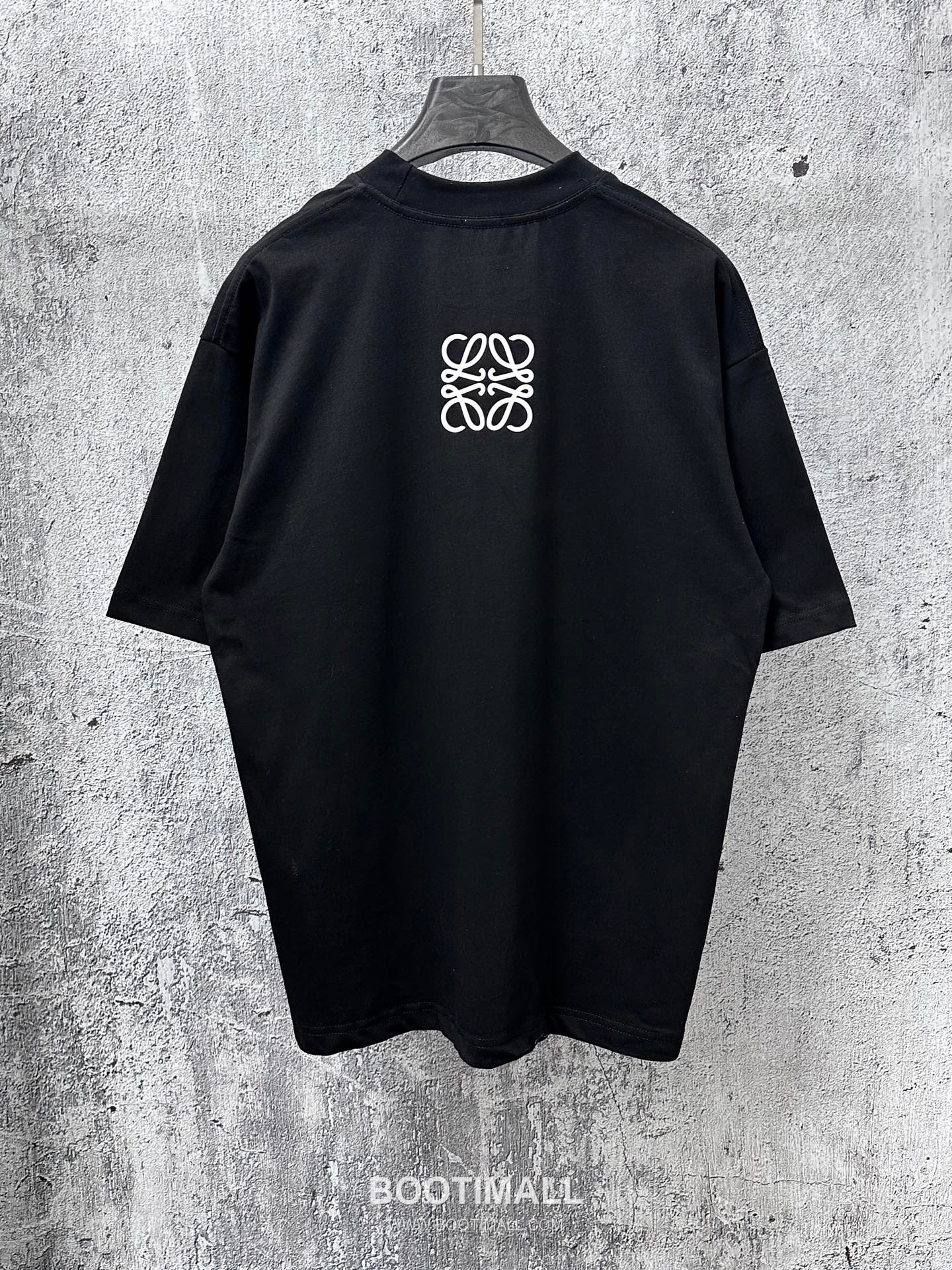 Loewe 2025 S/S Cotton Short Sleeve T-Shirt with Rubber Logo Print 로에베 2025SS 코튼 블랙 티셔츠 러버 로고 프린트 11