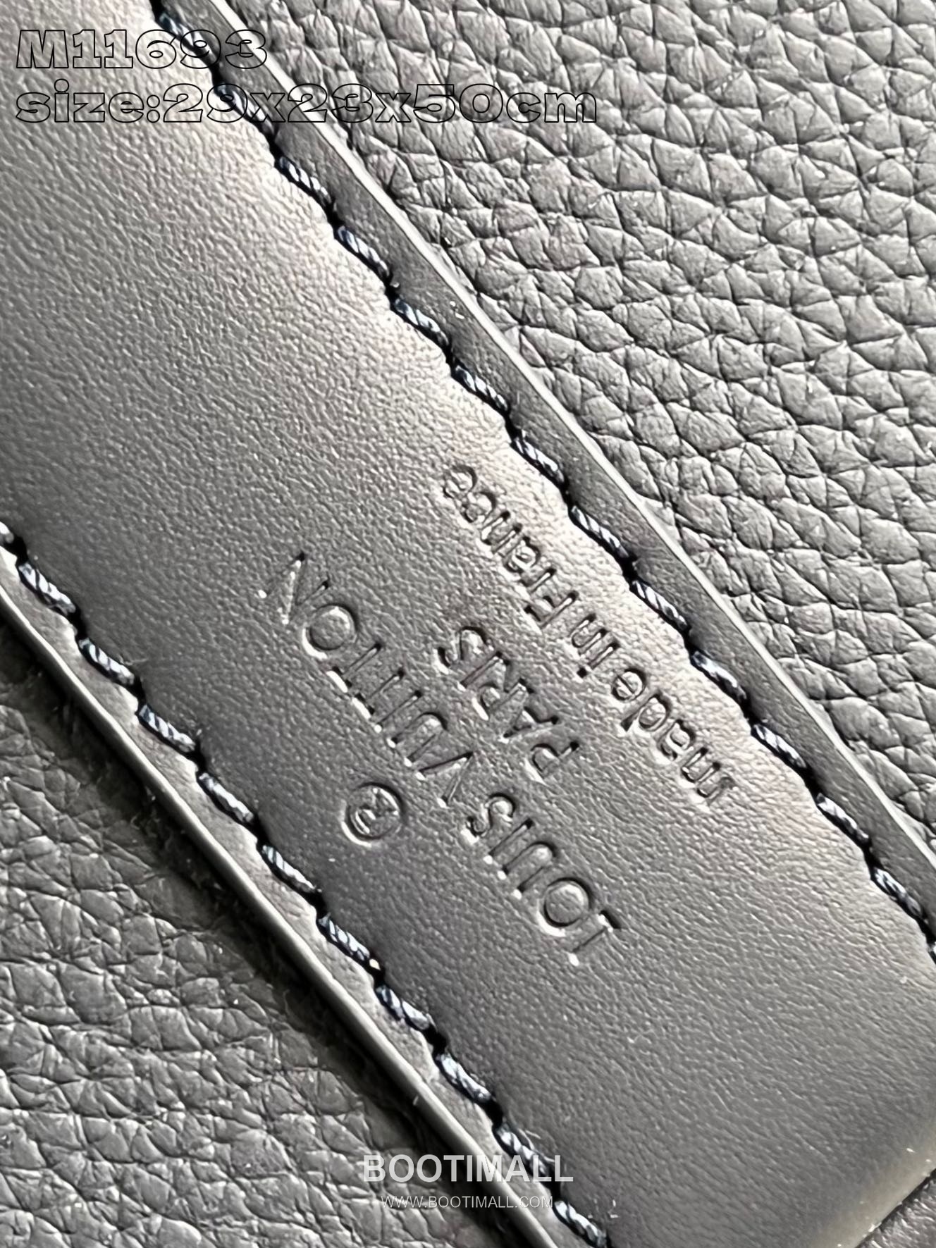 Louis Vuitton Keepall Bandouliere 50 Aerogram Grained Calfskin Leather Duffle Bag with Strap Detail 루이비통 키폴 반둘리에 50 에어로그램 카프스킨 레더 스트랩 더플백 M11693 50cm 5