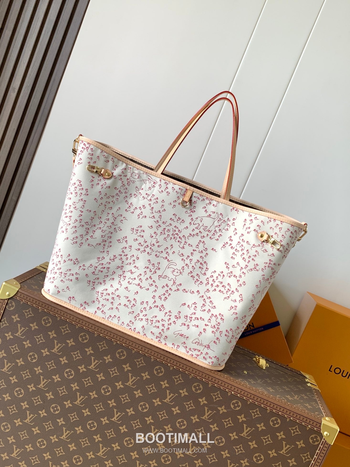 Louis Vuitton Neverfull Bandouliere Inside Out GM Monogram Canvas Fabric Tote Bag with Hook Detail 루이비통 네버풀 반둘리에 인사이드아웃 GM 모노그램 캔버스 패브릭 훅 토트백 M11948 39cm 3