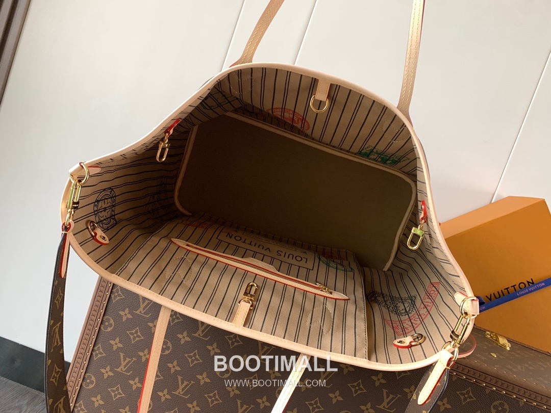 Louis Vuitton Neverfull Bandouliere Inside Out GM Monogram Canvas Fabric Tote Bag with Hook Detail 루이비통 네버풀 반둘리에 인사이드아웃 GM 모노그램 캔버스 패브릭 훅 토트백 M11948 39cm 8