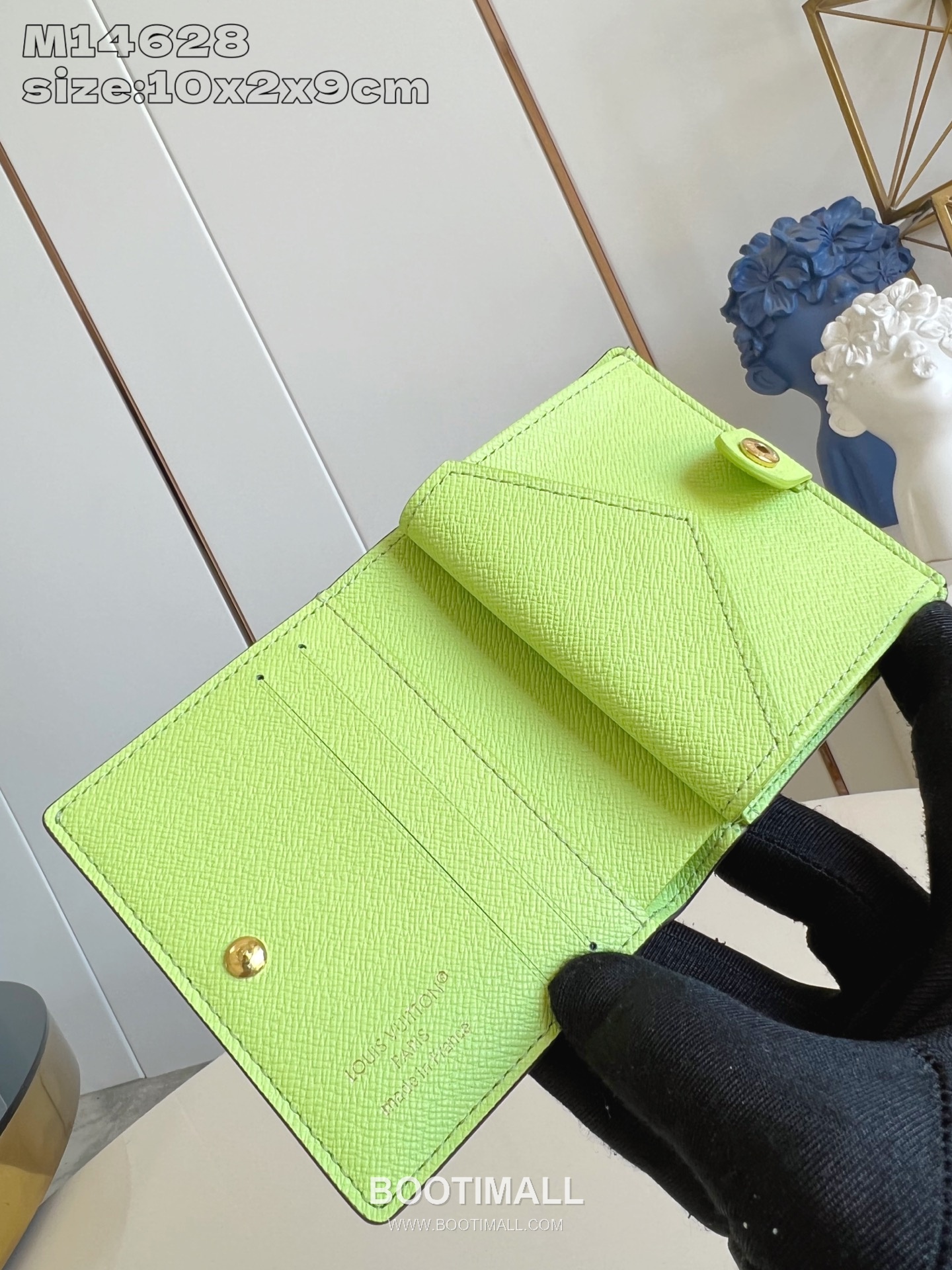 Louis Vuitton LV Charms Monogram Canvas Leather Wallet with Zip Coin Pocket Detail 루이비통 LV 참스 모노그램 캔버스 레더 지퍼 코인포켓 지갑 M14628 9cm 6