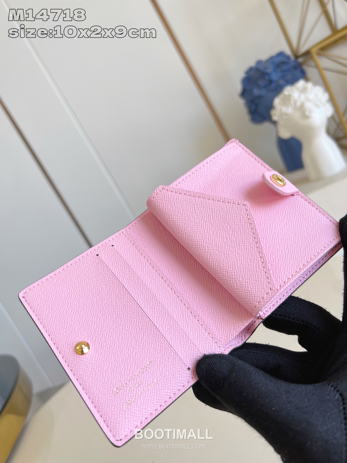 Louis Vuitton LV Charms Monogram Canvas Leather Wallet with Zip Coin Pocket Detail 루이비통 LV 참스 모노그램 캔버스 레더 지퍼 코인포켓 지갑 M14718 9cm 6