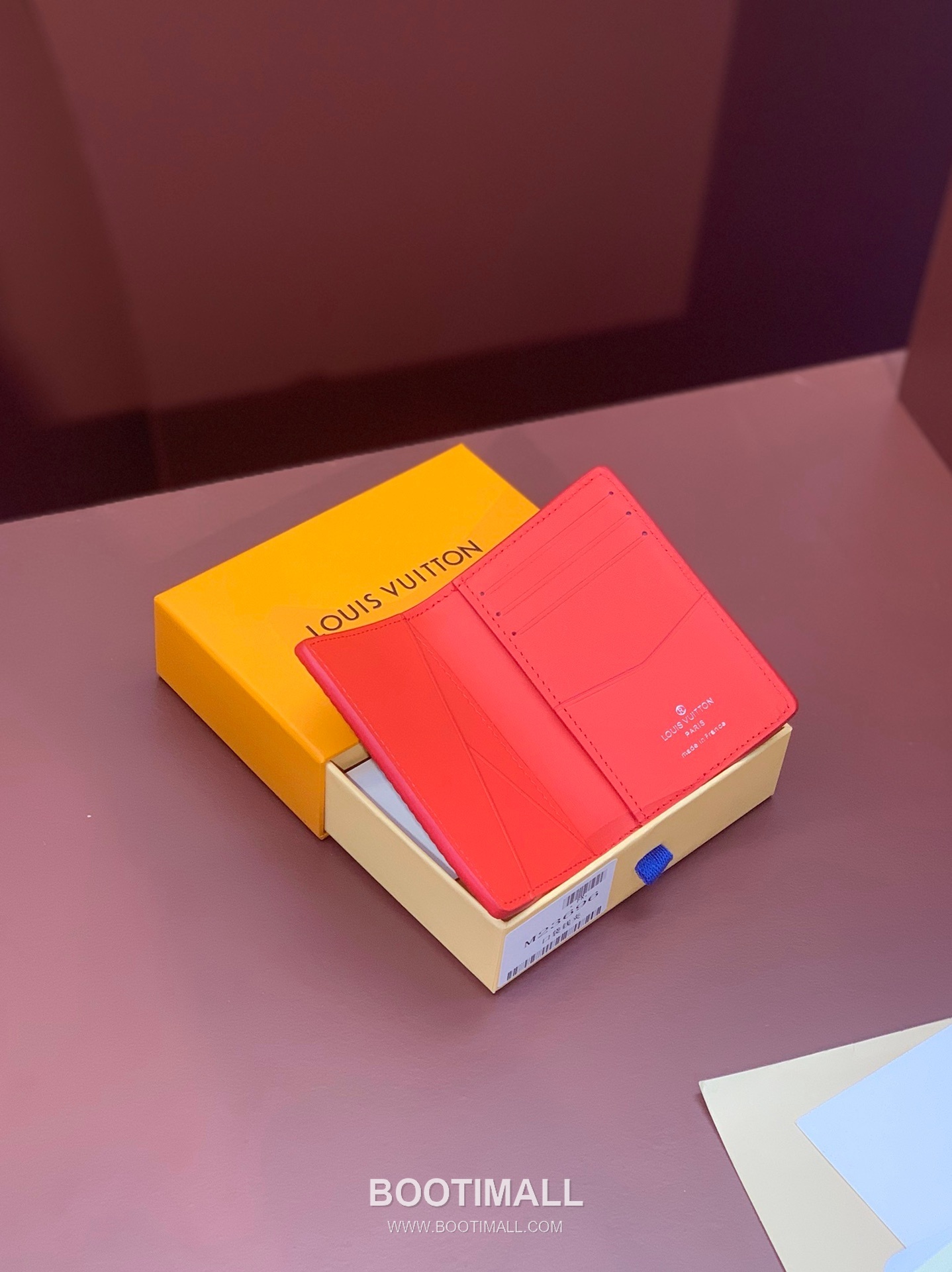 Louis Vuitton Pocket Wallet Epi XL Calfskin Leather Card Holder Wallet with Logo Detail 루이비통 포켓 월렛 에피 XL 카프스킨 레더 로고 카드지갑 M23696 11.1cm 3