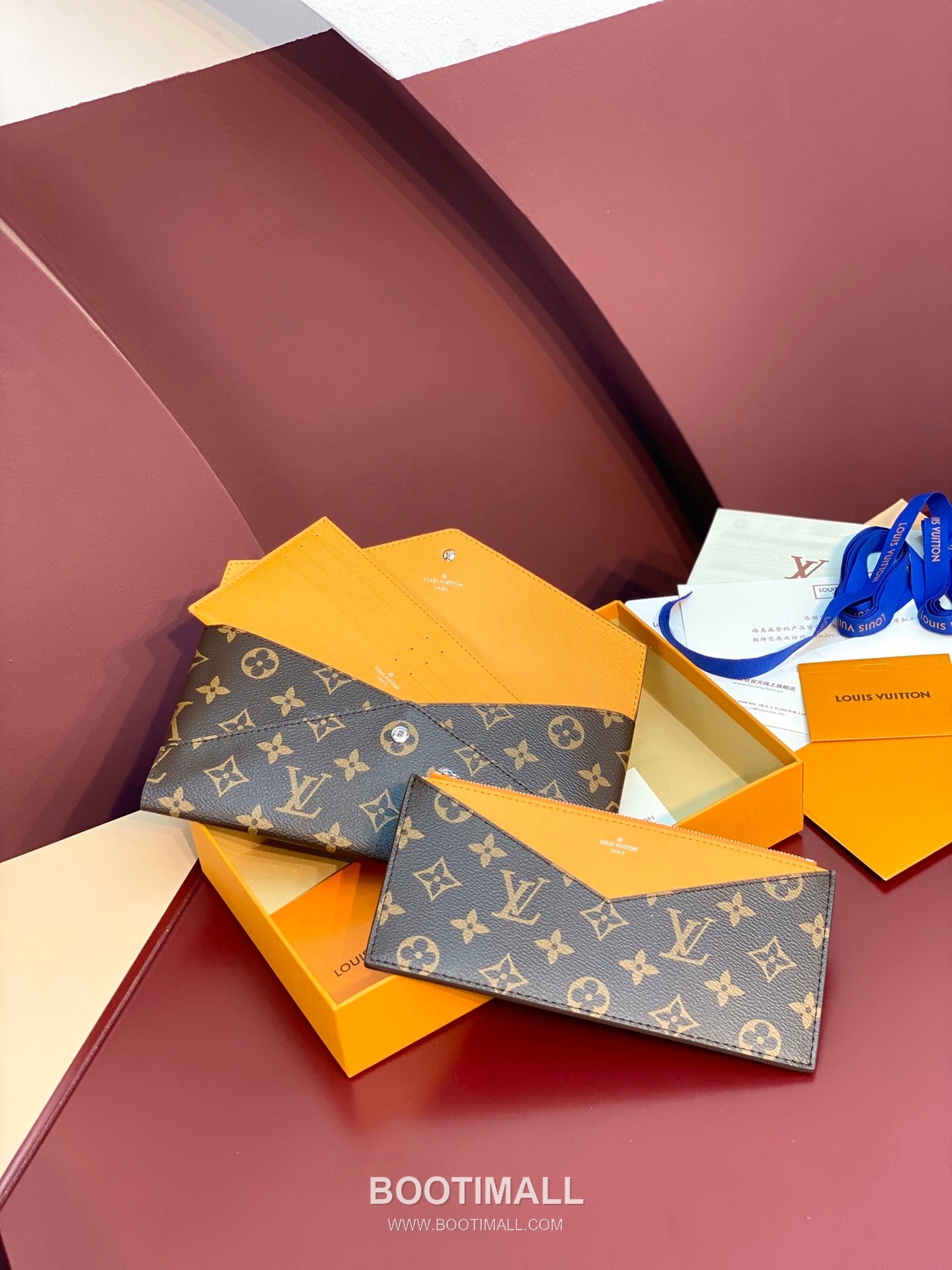 Louis Vuitton Kirigami Pouch Monogram Coated Canvas Leather Clutch Wallet with Zip Compartment Detail 루이비통 키리가미 파우치 모노그램 코팅 캔버스 레더 지퍼 컴파트먼트 클러치 지갑 M12359 23cm 6