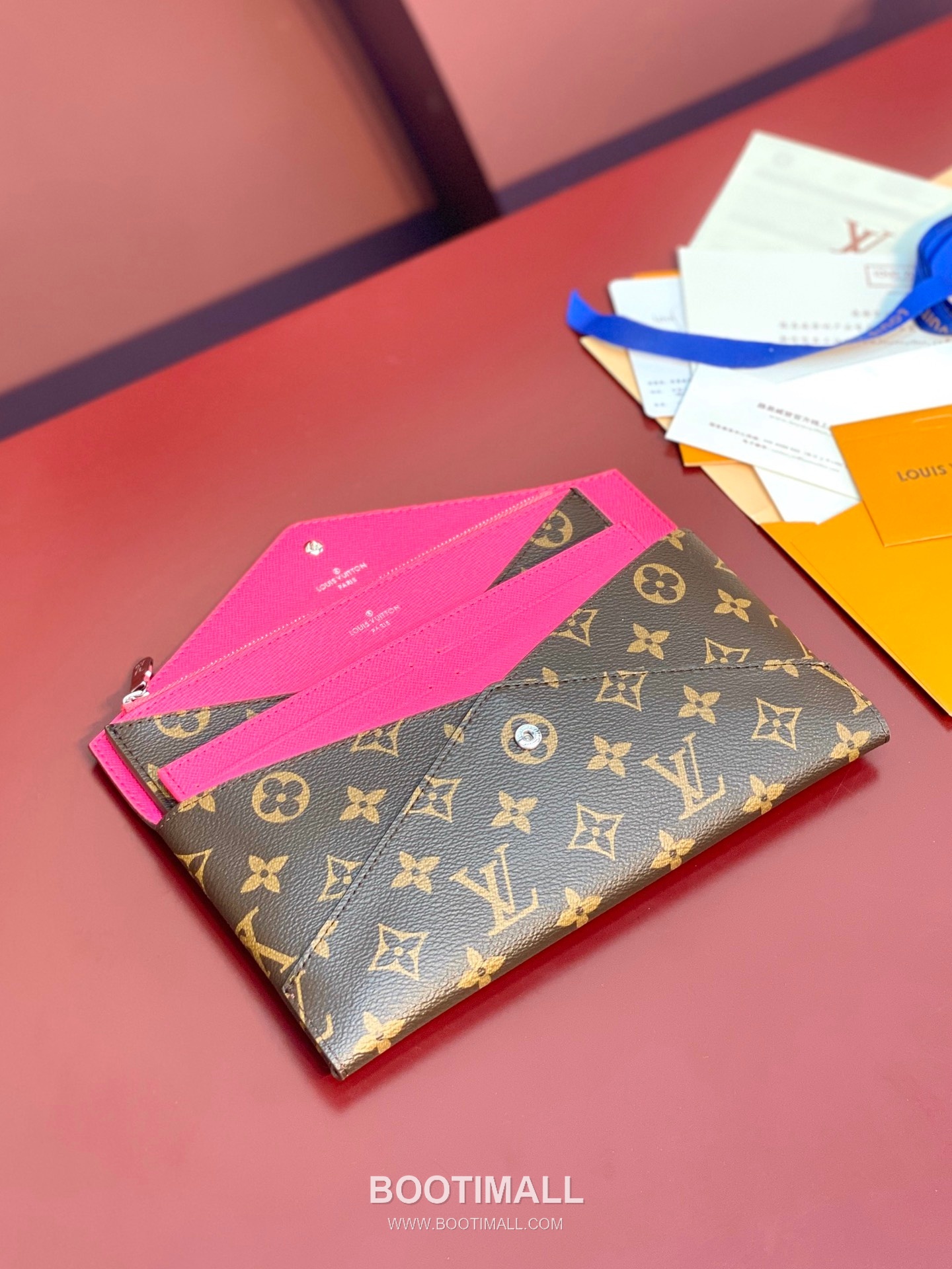 Louis Vuitton Kirigami Pouch Monogram Coated Canvas Leather Clutch Wallet with Zip Compartment Detail 루이비통 키리가미 파우치 모노그램 코팅 캔버스 레더 지퍼 컴파트먼트 클러치 지갑 M12359 23cm 10
