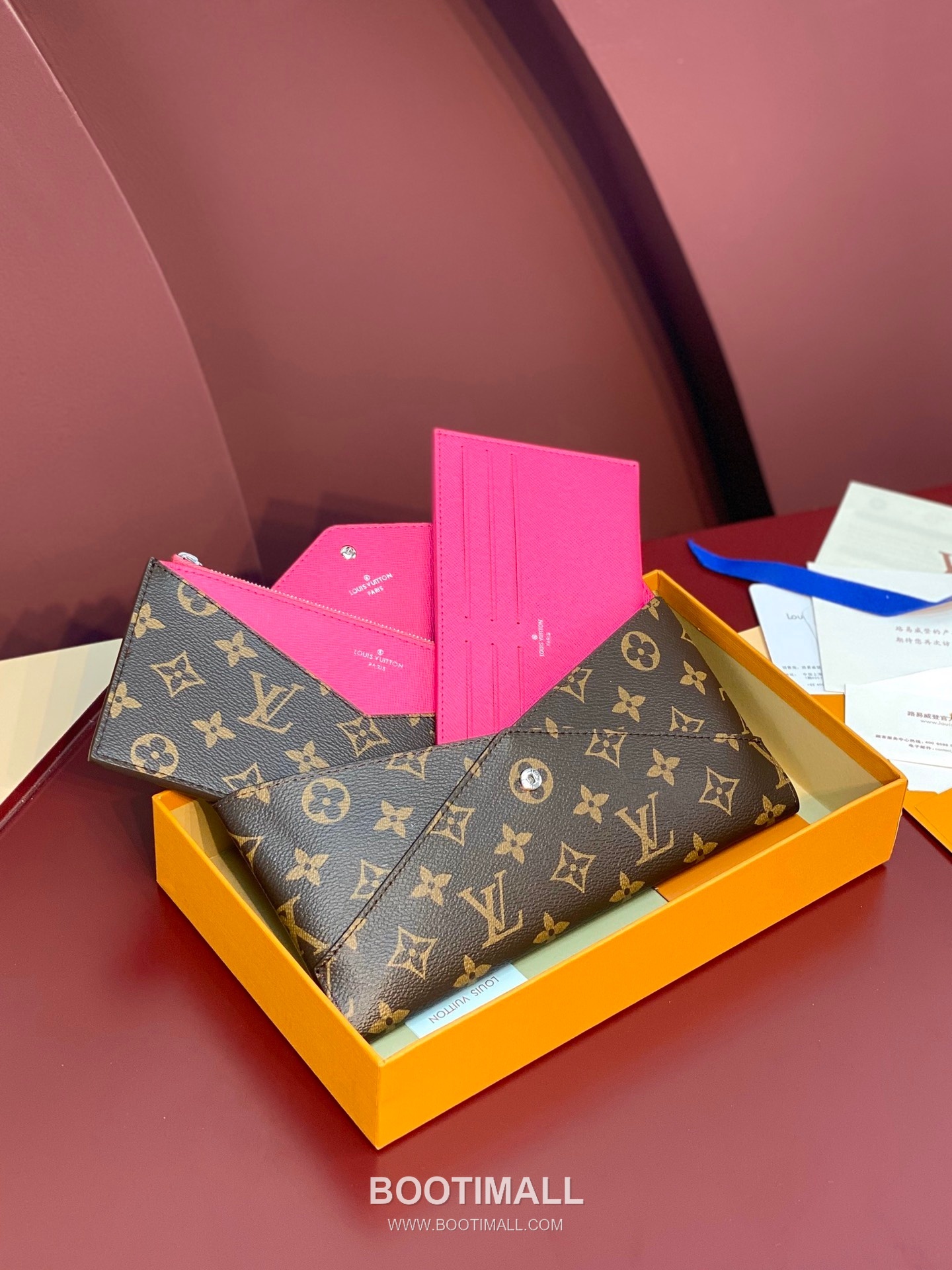 Louis Vuitton Kirigami Pouch Monogram Coated Canvas Leather Clutch Wallet with Zip Compartment Detail 루이비통 키리가미 파우치 모노그램 코팅 캔버스 레더 지퍼 컴파트먼트 클러치 지갑 M12359 23cm 11