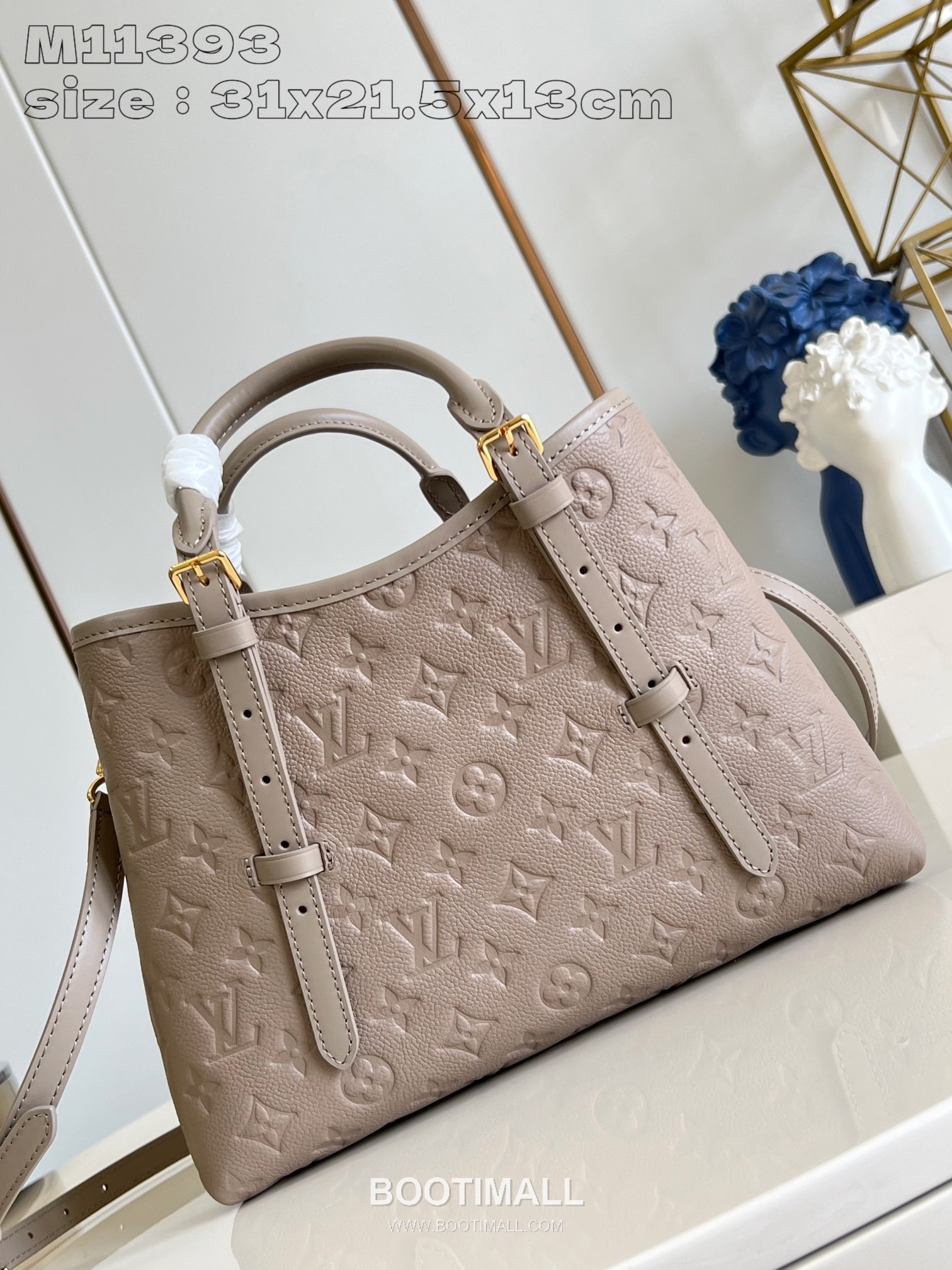 Louis Vuitton Babylone Tote Grained Calfskin Leather Shoulder Bag with Zip Compartment Detail 루이비통 바빌론 토트 카프스킨 레더 지퍼 컴파트먼트 숄더 토트백 M11393 31cm 4