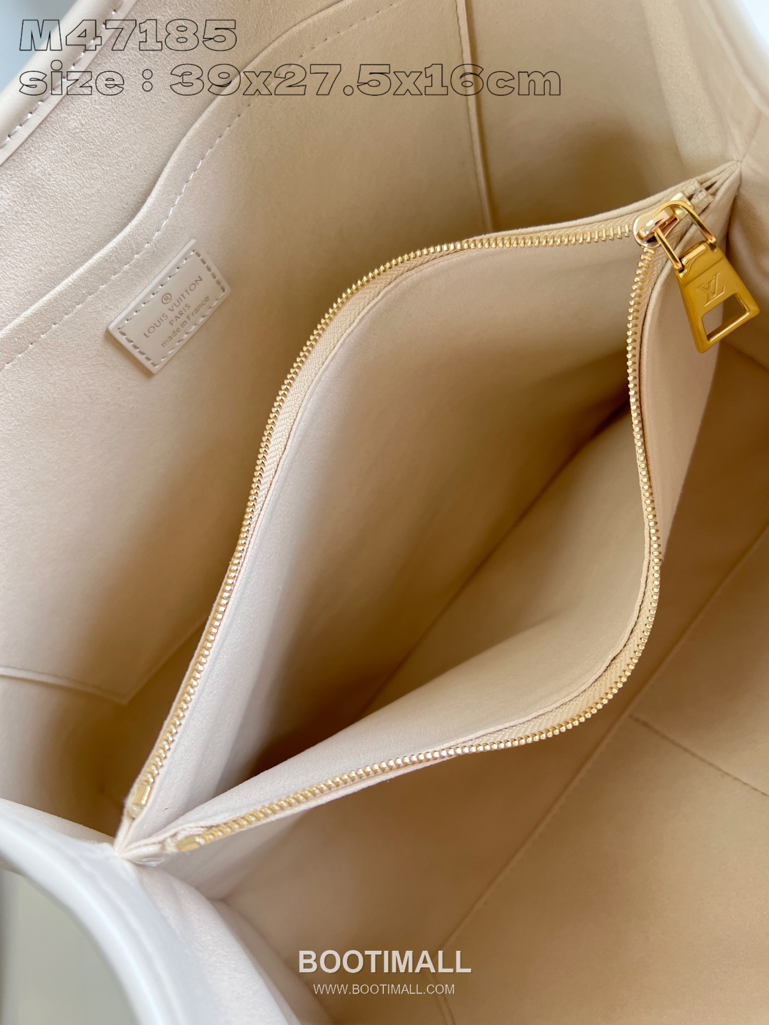 Louis Vuitton Babylone Tote MM Grained Calfskin Leather Shoulder Bag with Zip Compartment Detail 루이비통 바빌론 토트 MM 카프스킨 레더 지퍼 컴파트먼트 숄더 토트백 M47185 39cm 7